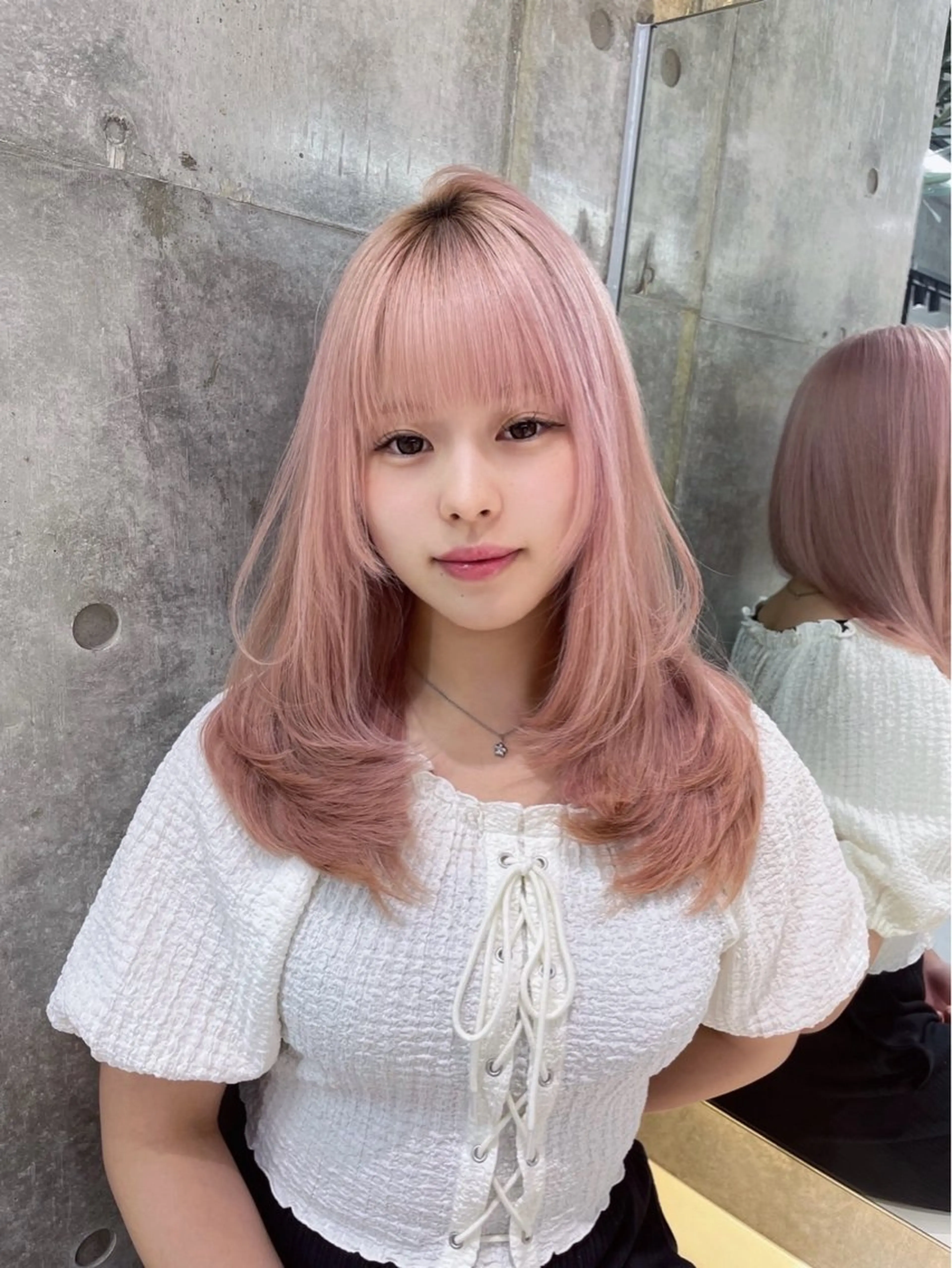 セミロング ヘアカラー トリートメント ゆーだい🇰🇷韓国 🇰🇷×髪質改善のヘアスタイル