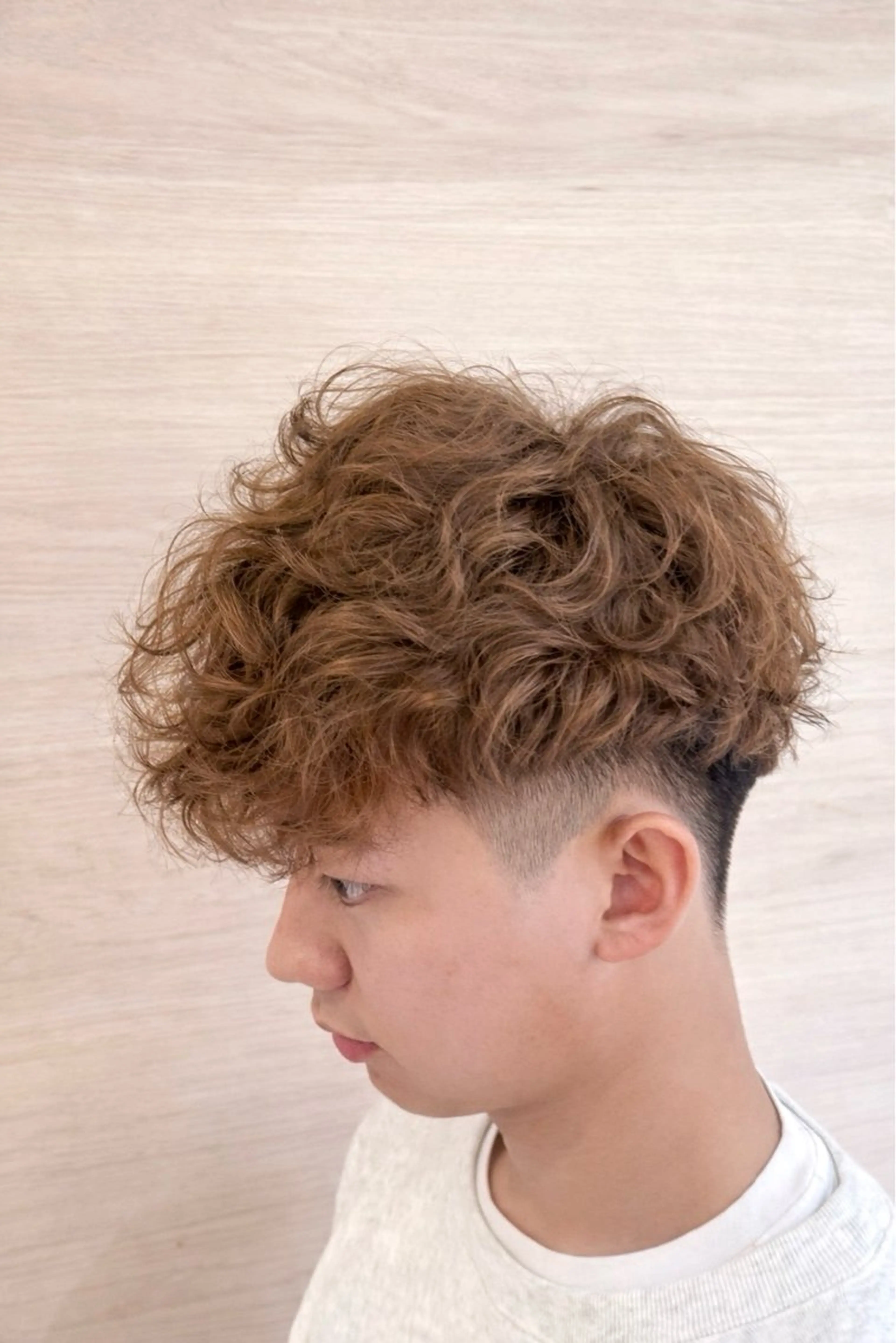 カラー パーマ メンズ スペインカール ブラウンカラー カット パーマ トリートメント 縮毛矯正/パーマ /艶髪/赤松❄️のヘアスタイル