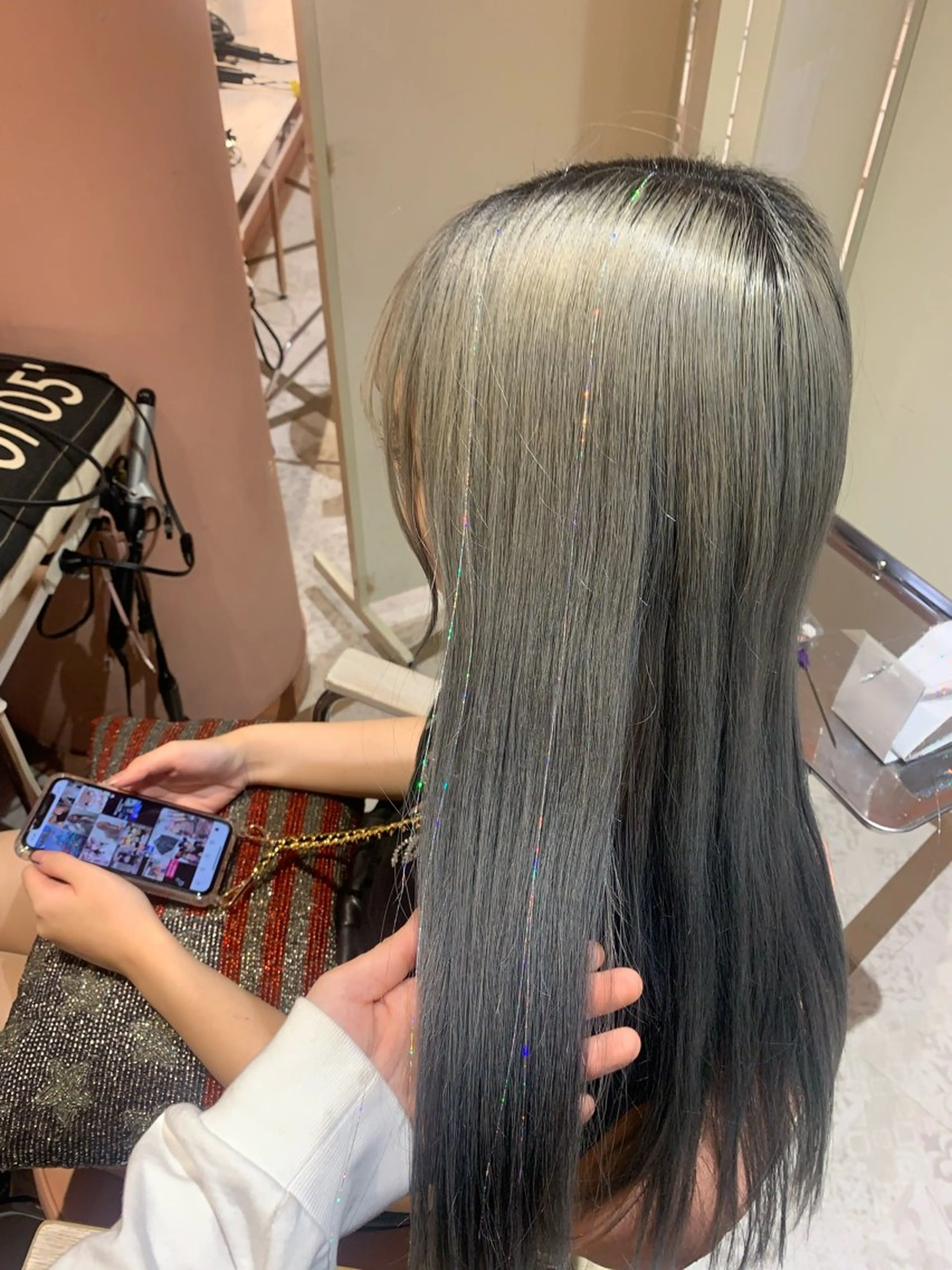 ロング F-CODE所属・🌶推しカラー RINA🌶´-のヘアスタイル