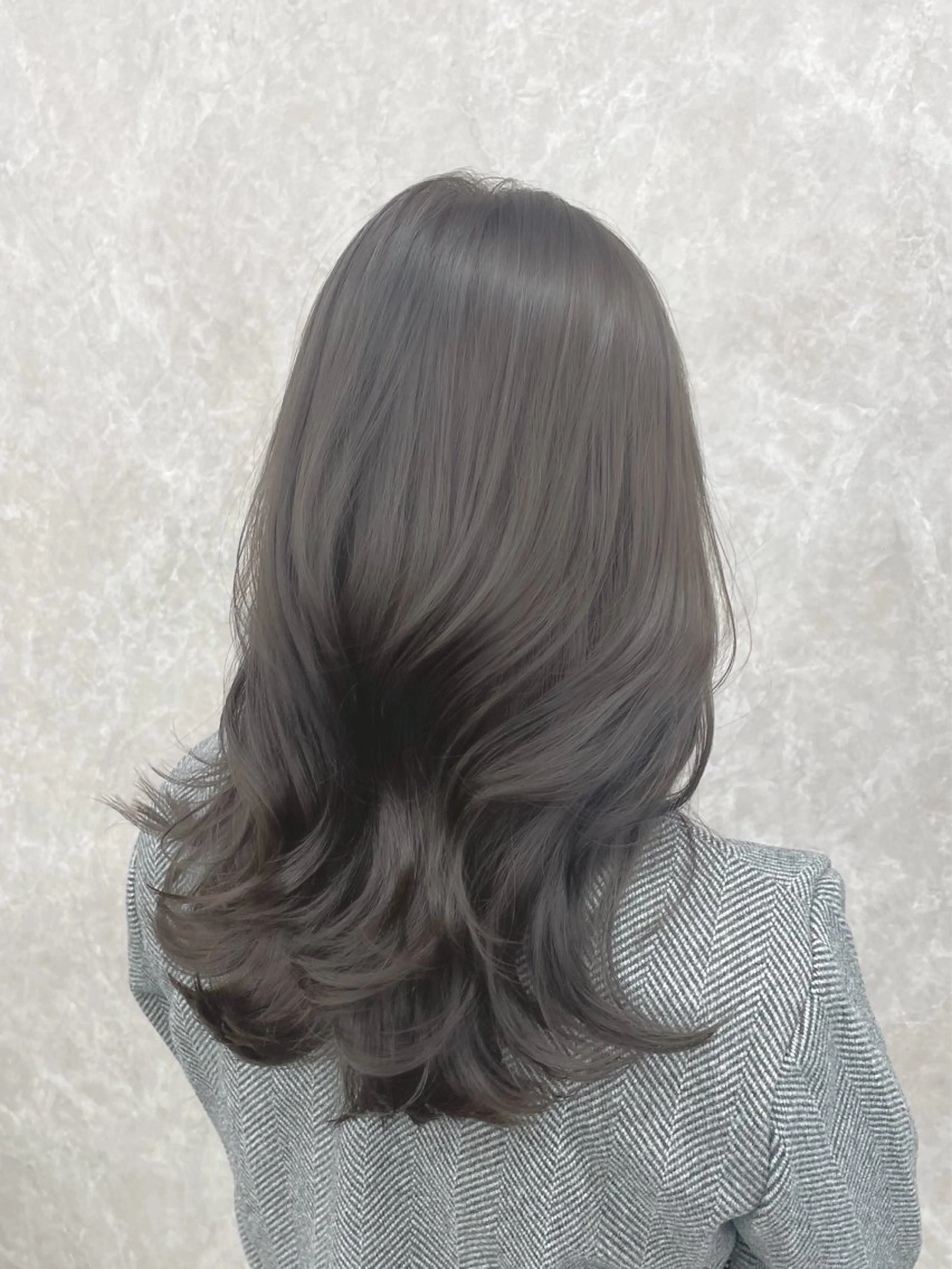 ミディアム カラー 心斎橋/ブリーチなし 髪質改善/レイヤーのヘアスタイル