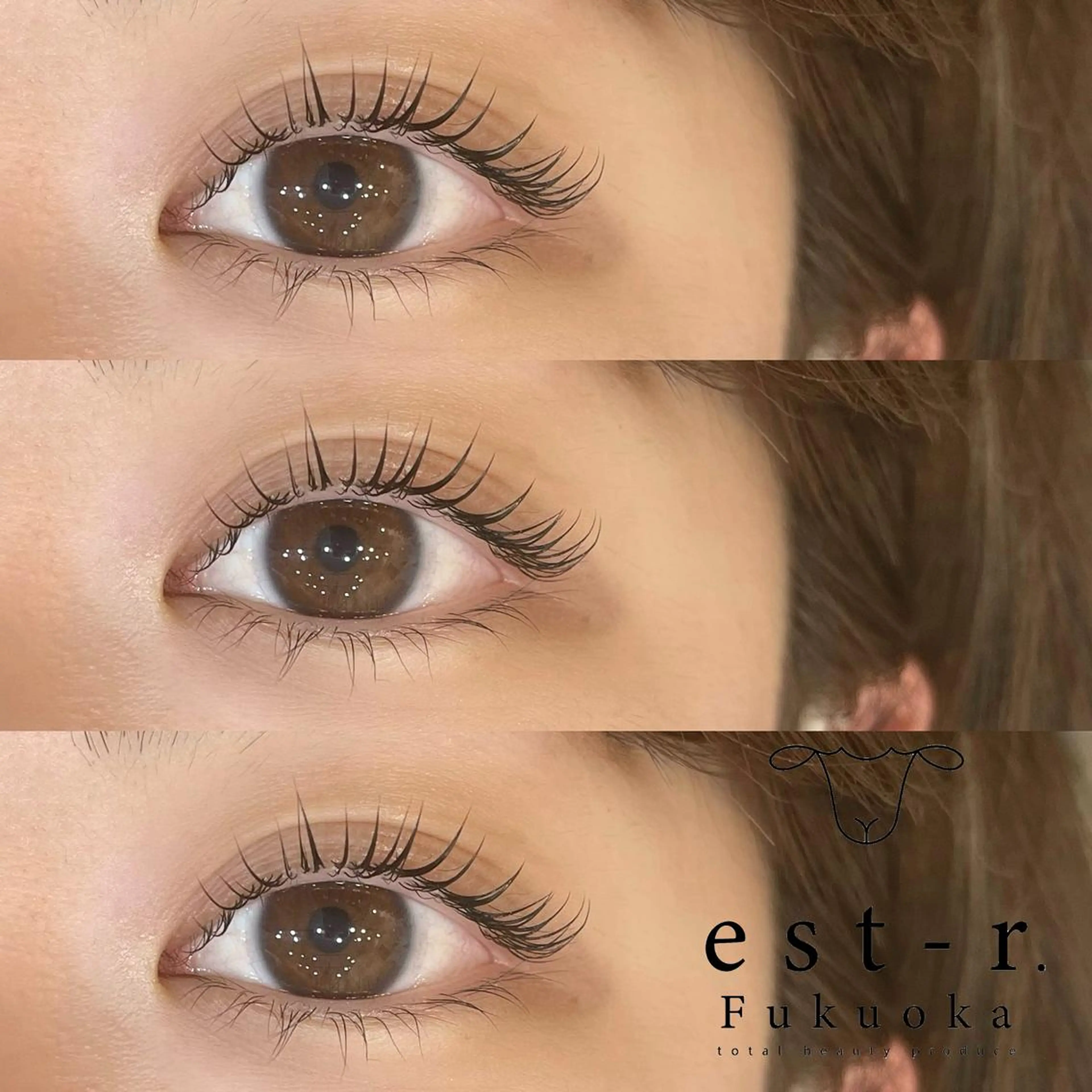 マツエク・マツパ フラットラッシュ パリジェンヌラッシュリフト まつげパーマ 下まつげエクステ 一重×まつ毛パーマ マツパ Riho/博多/ まつげパーマ/LEDのマツエク・マツパデザイン