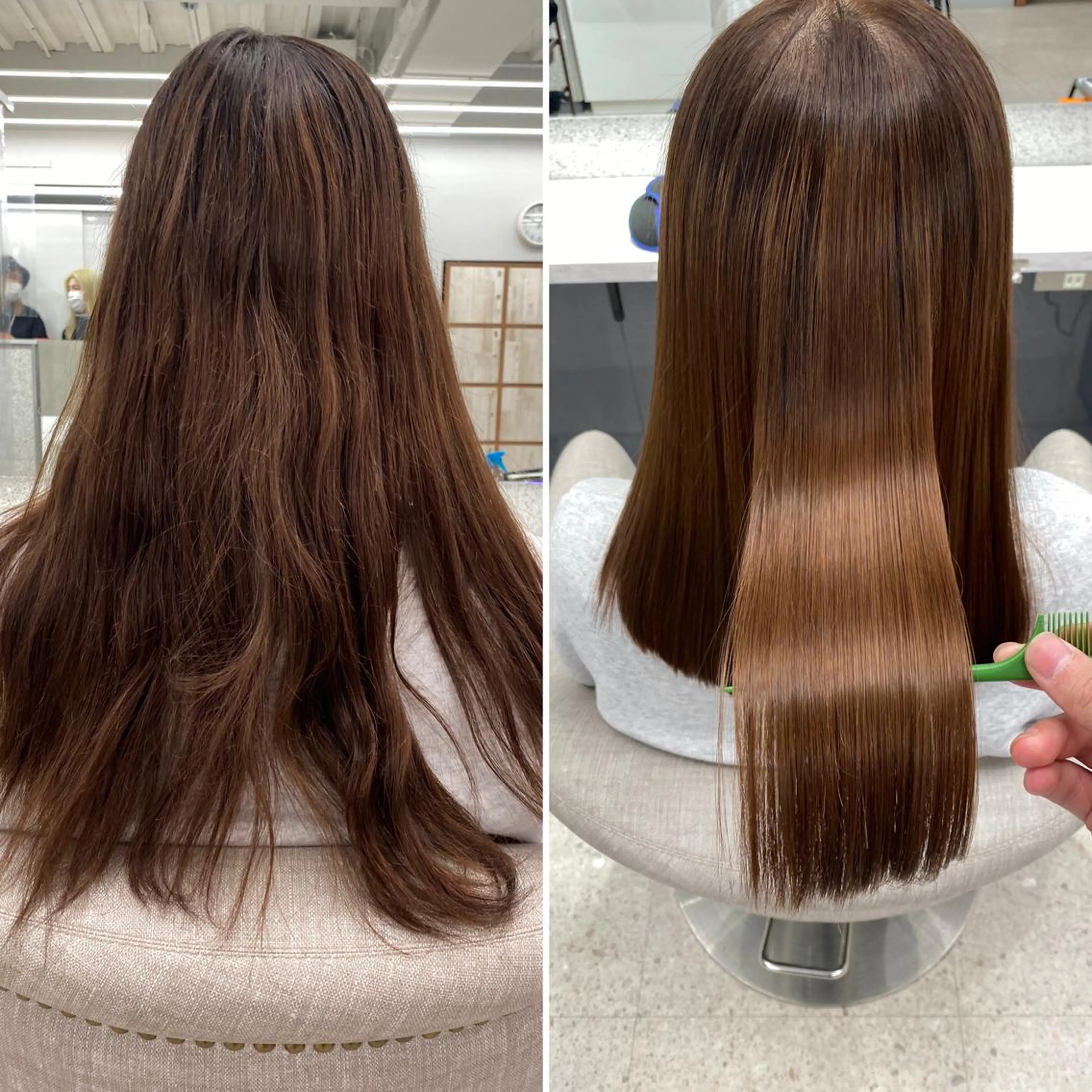 ロング 京都レイヤーカット/ 縮毛矯正/羽柴りくのヘアスタイル