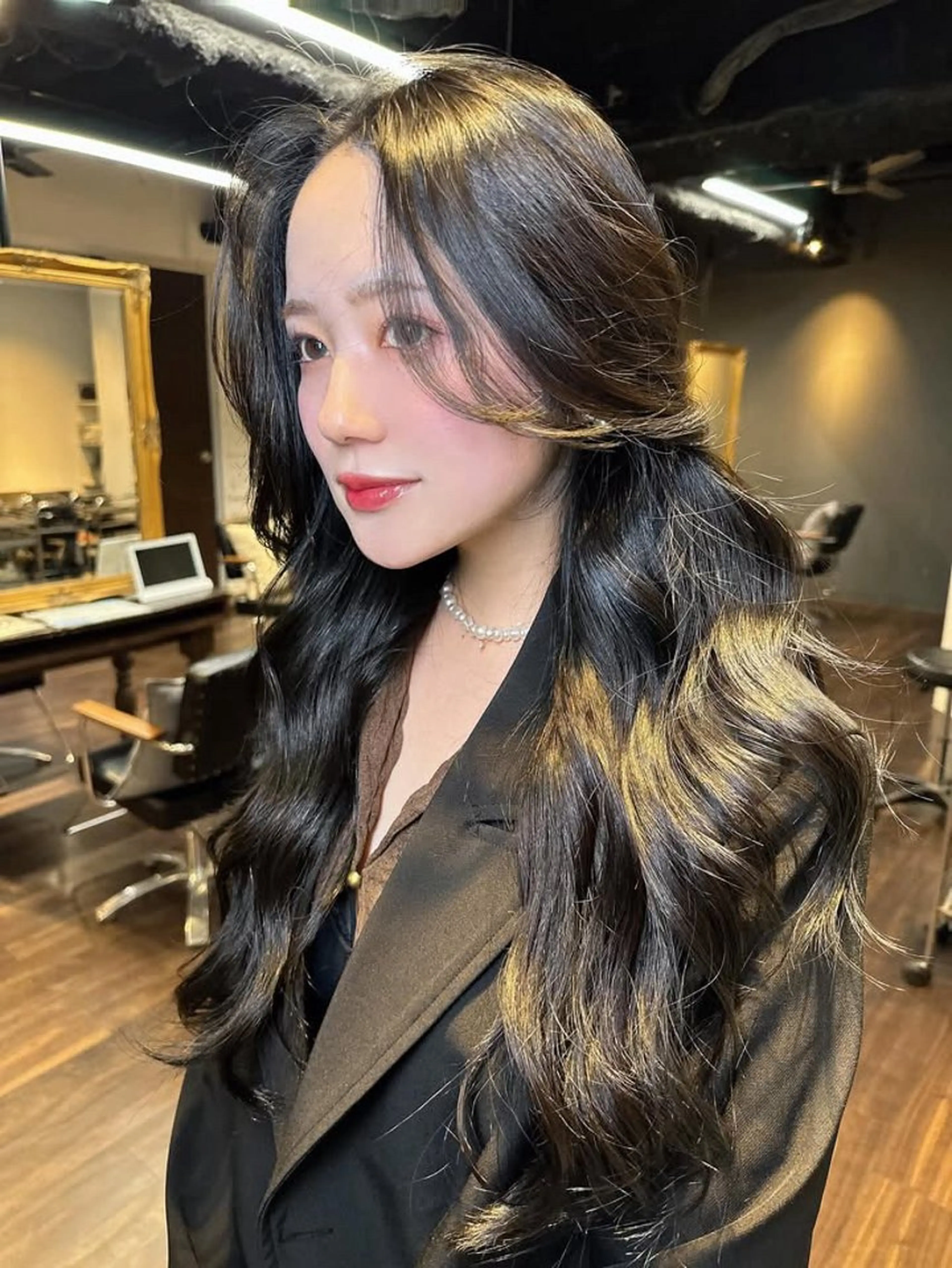 ロング カット ヘアカラー トリートメント ワンホンヘア ケラチン/Kaitoのヘアスタイル