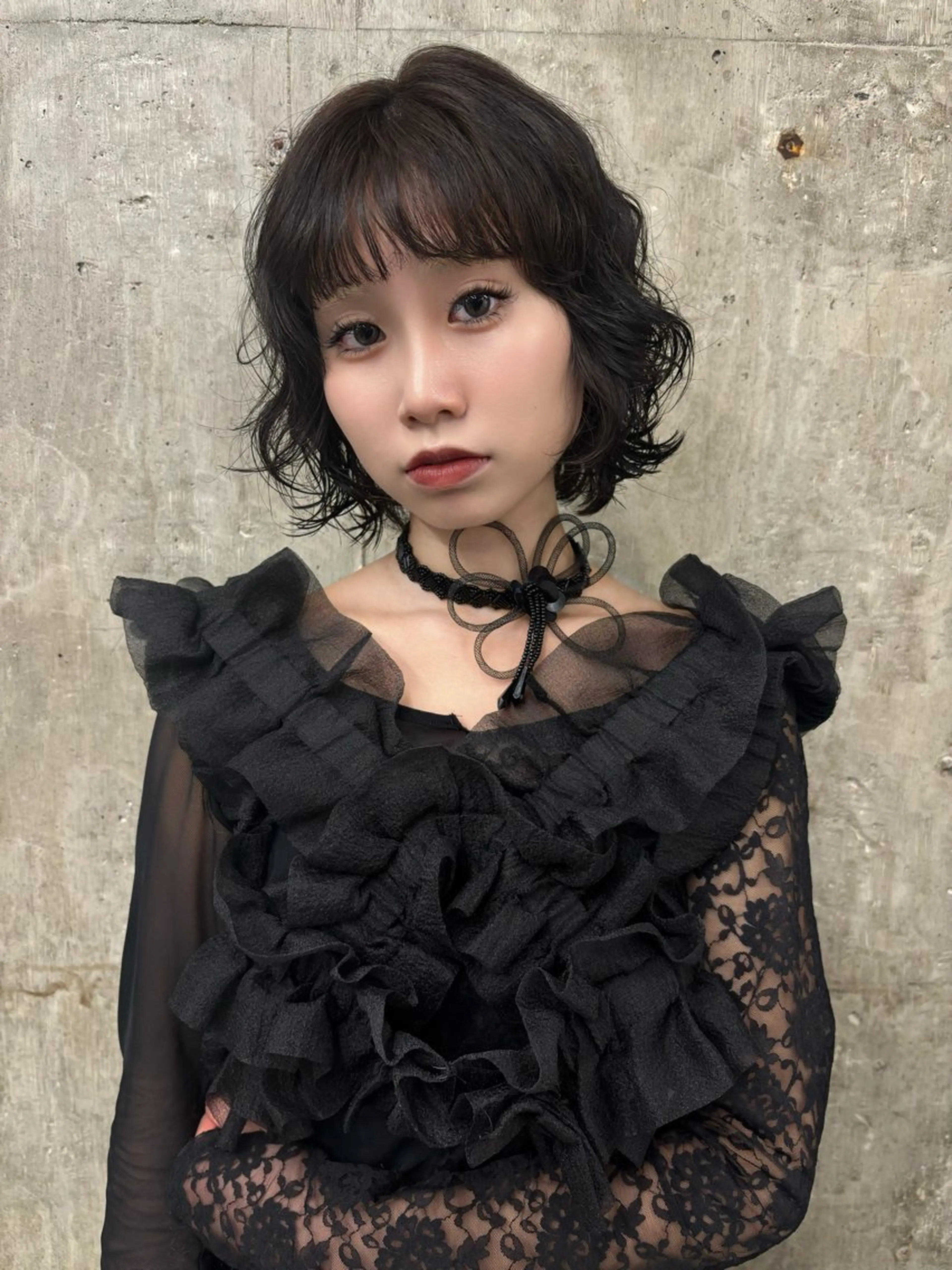 カラー ひかり/透明感カラー /ボブのヘアスタイル