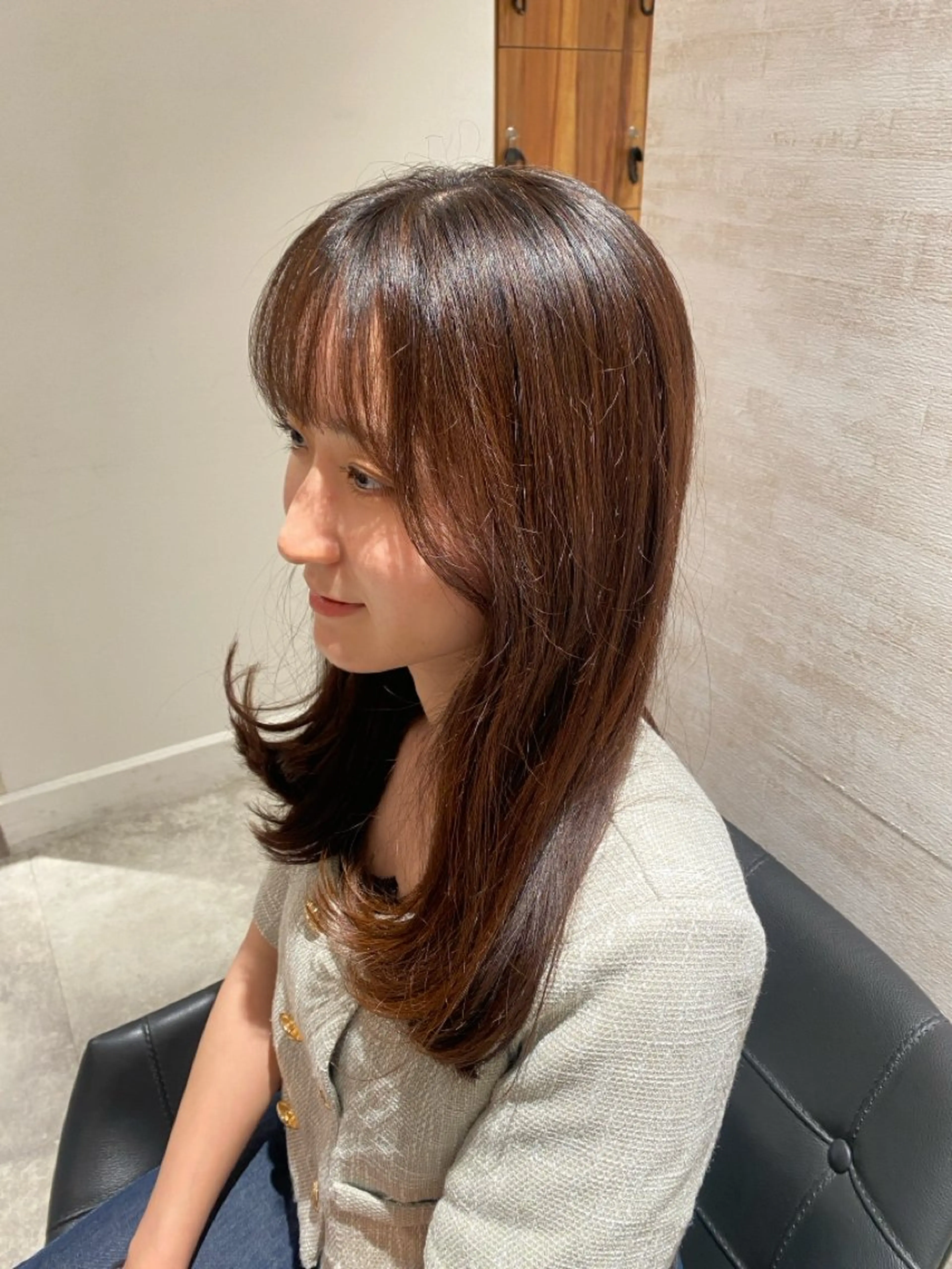 セミロング ヘアカラー 🫧Miyu /ブロー🫧のヘアスタイル