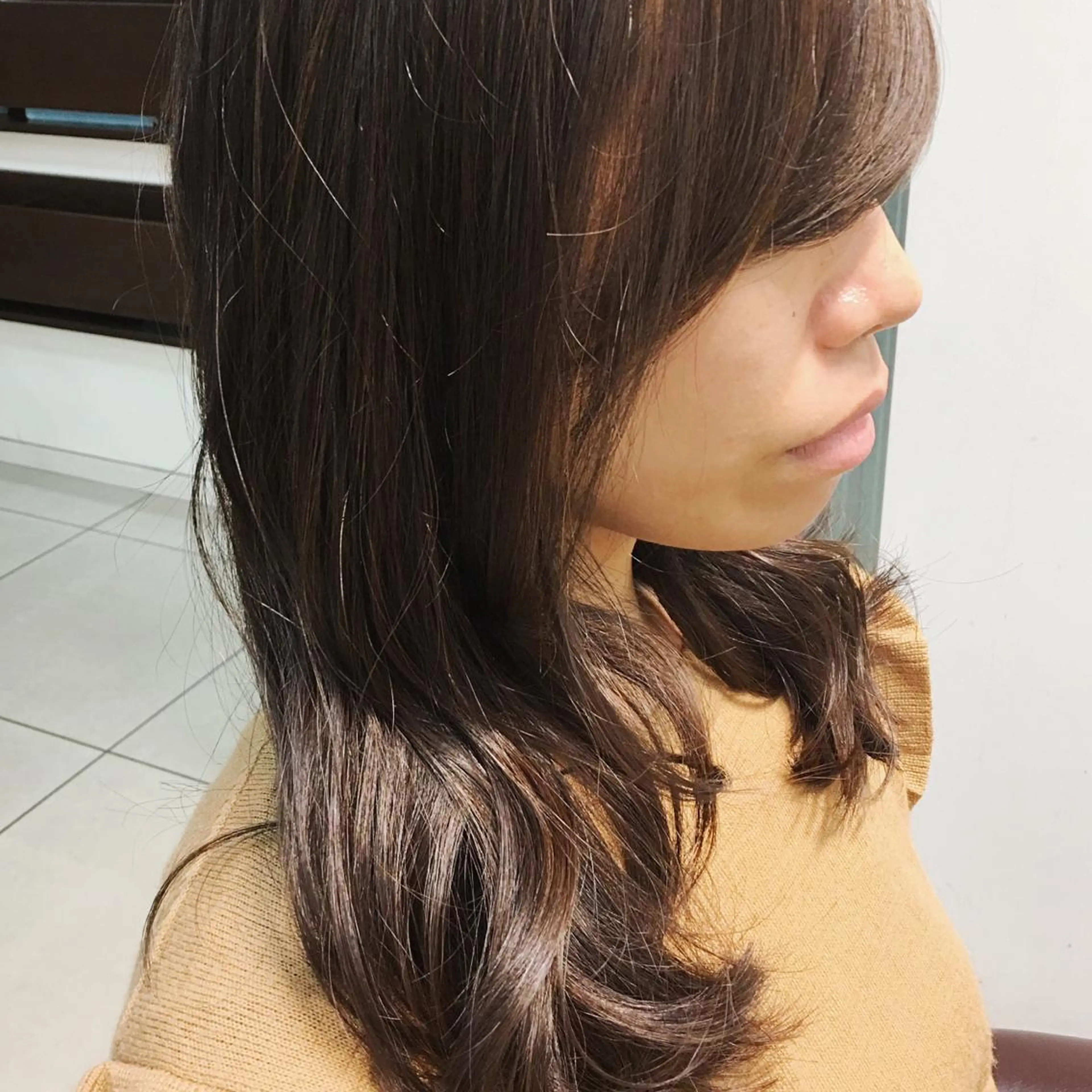 ロング カラー ベージュカラー グラデーションカラー ハイライトカラー 外国人風カラー ハイライト 二宮 早智子のヘアスタイル