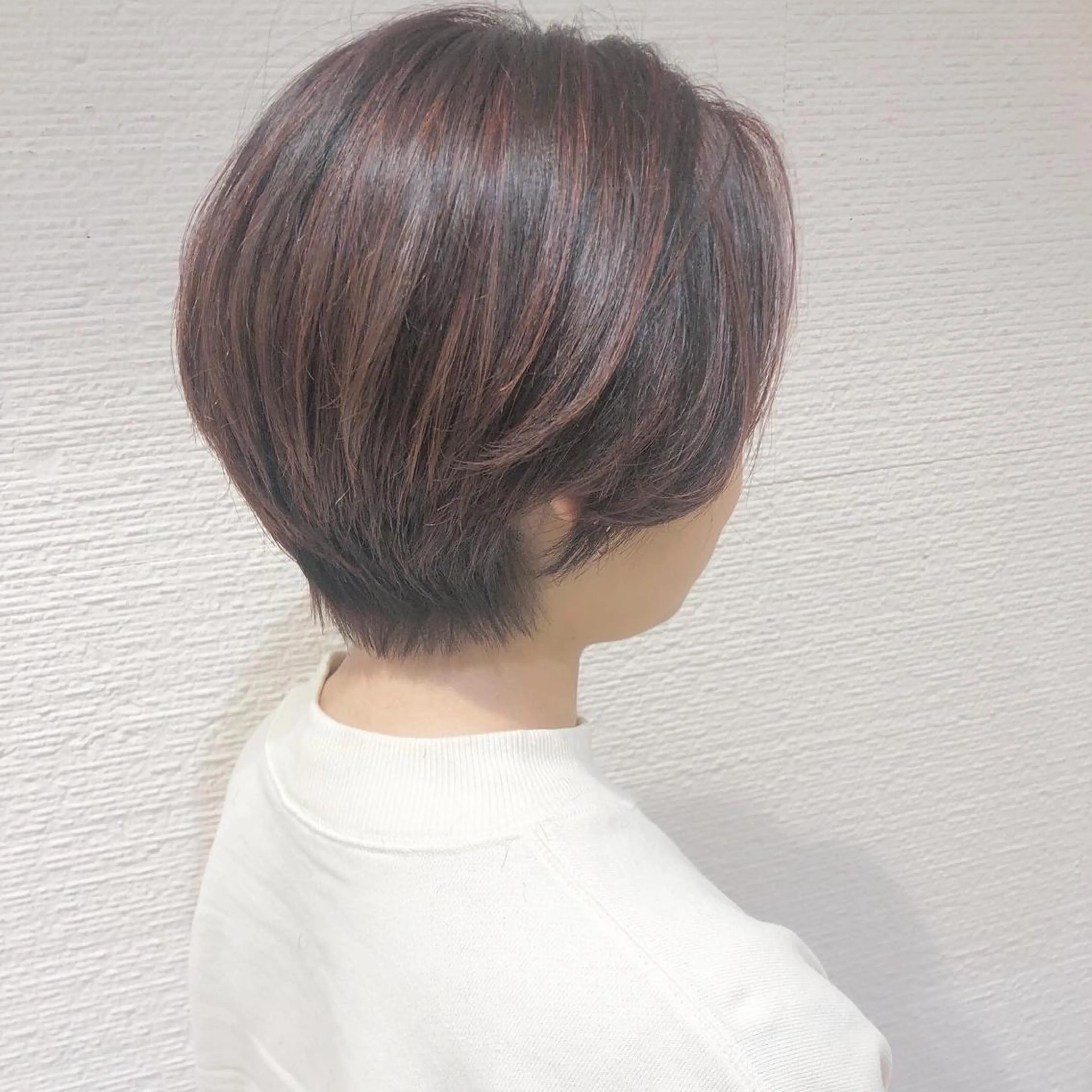 ショート ショート/ボブ/ 白髪ぼかし/しんやのヘアスタイル