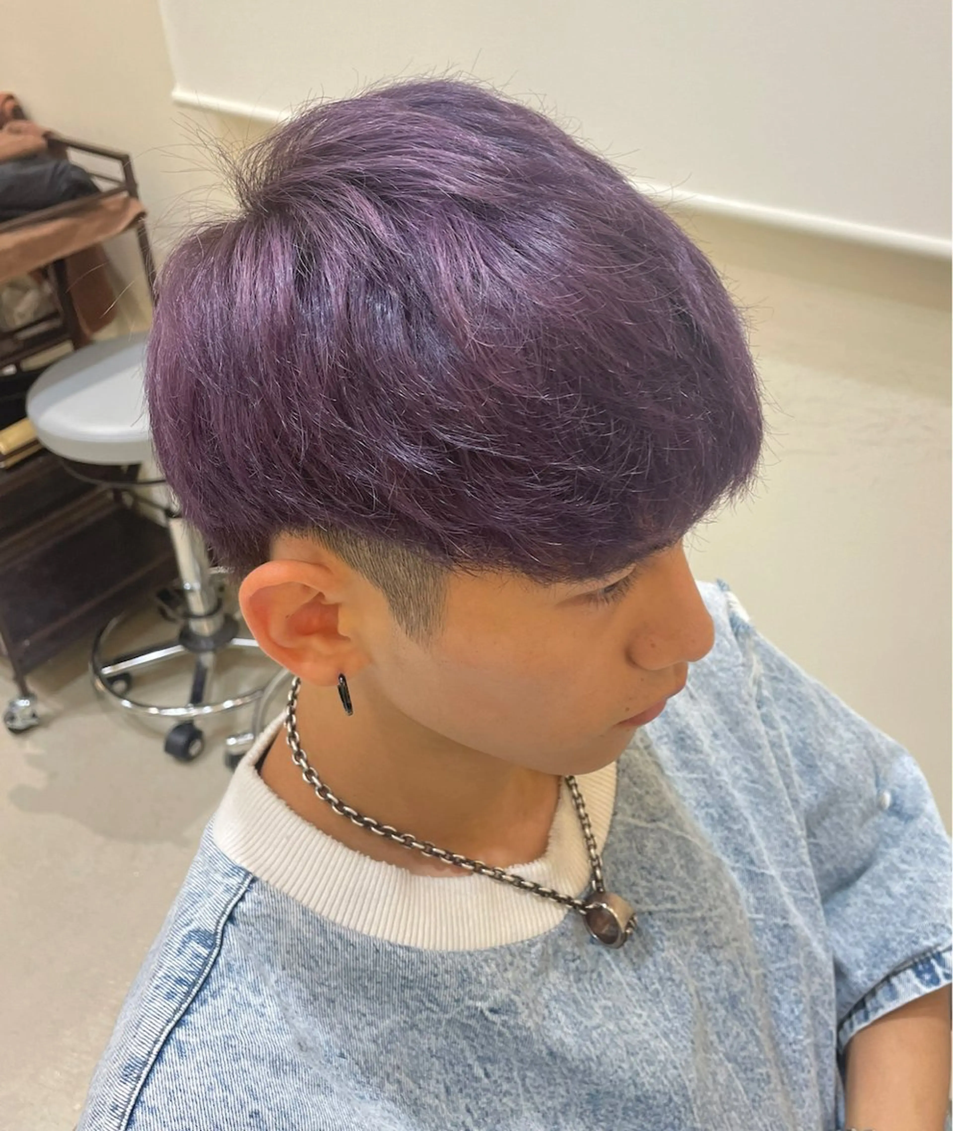 カラー メンズ メンズハイトーン ハイトーンカラー ピンクカラー つちだ ゆうひ / 暗髪カラー⟡.·のヘアスタイル