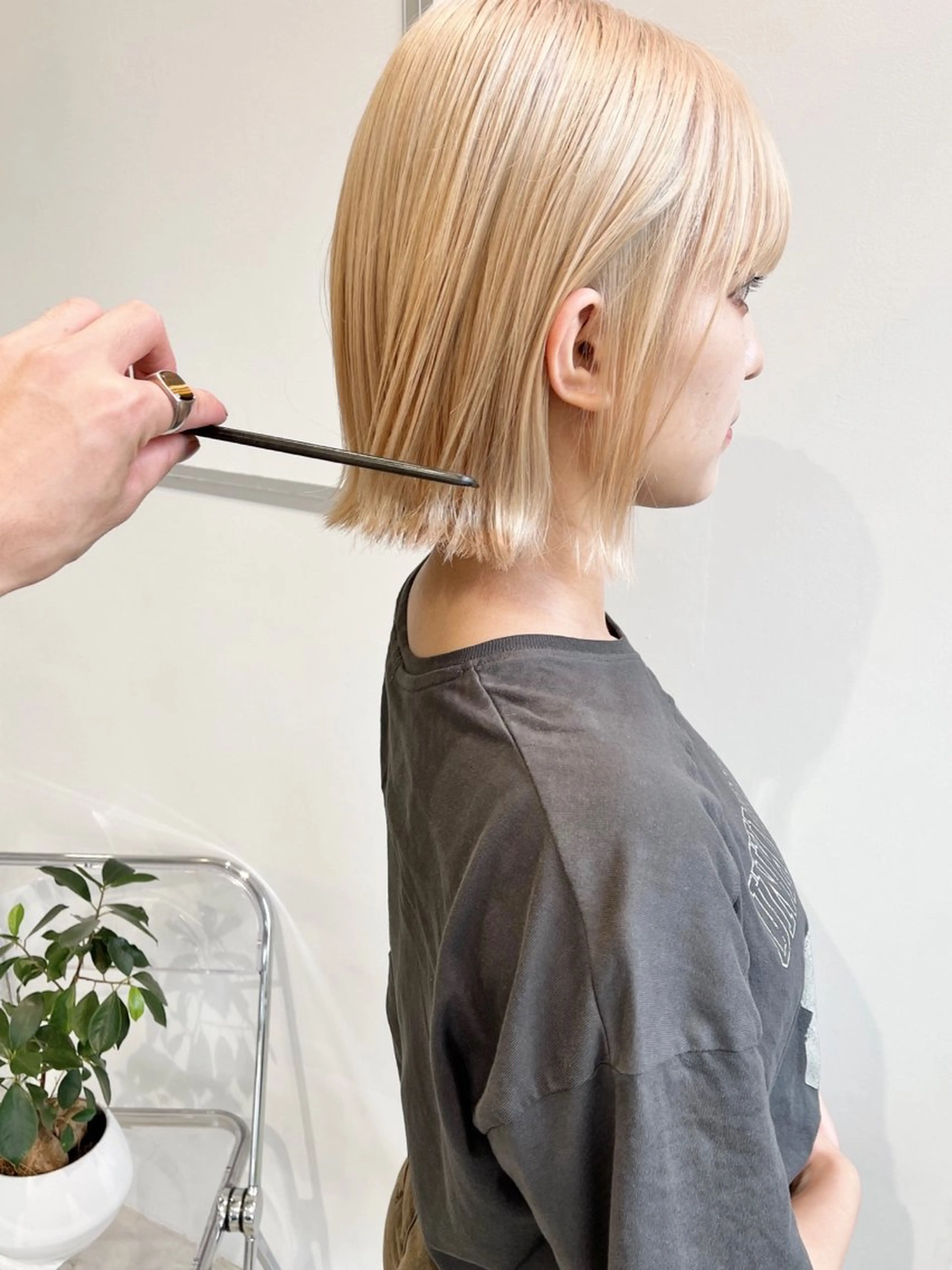 ミディアム カラー カット ヘアカラー ill副店長 立和田純也のヘアスタイル