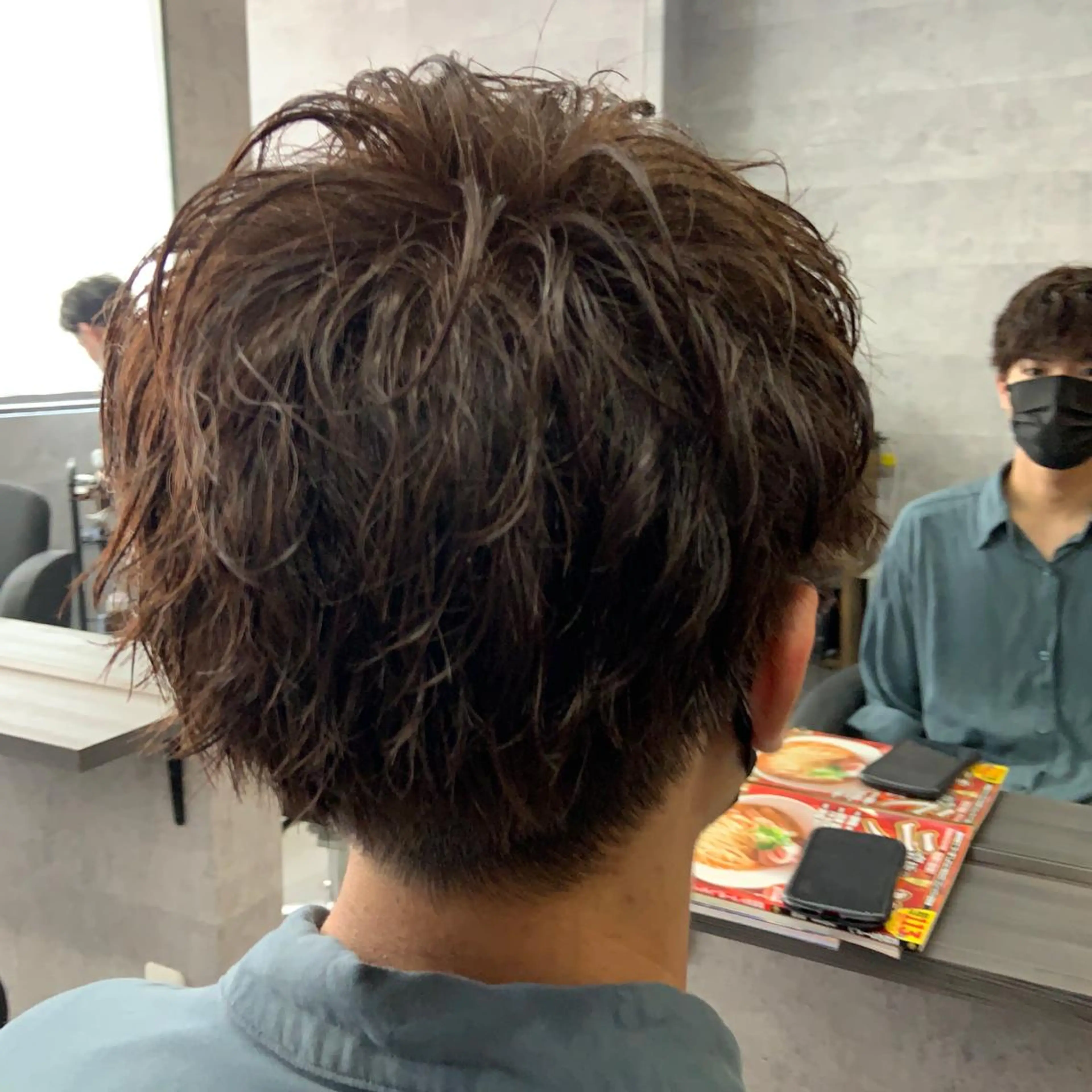 パーマ メンズ _WHITE所属・ダウンパーマ 曲がる縮毛矯正のヘアスタイル