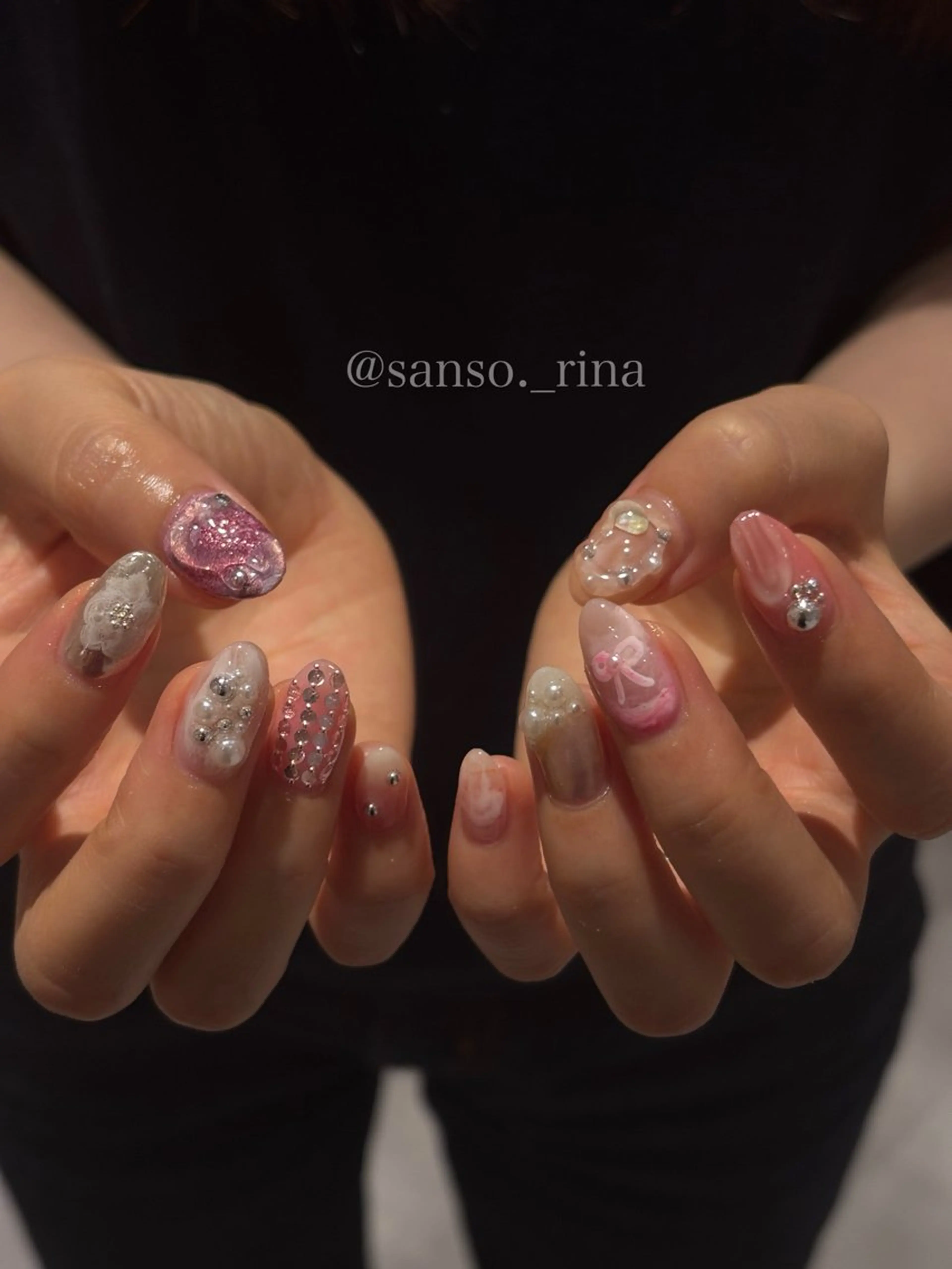 ネイル ハンドネイル フットネイル nuu  栄所属・早川 里奈のネイルデザイン