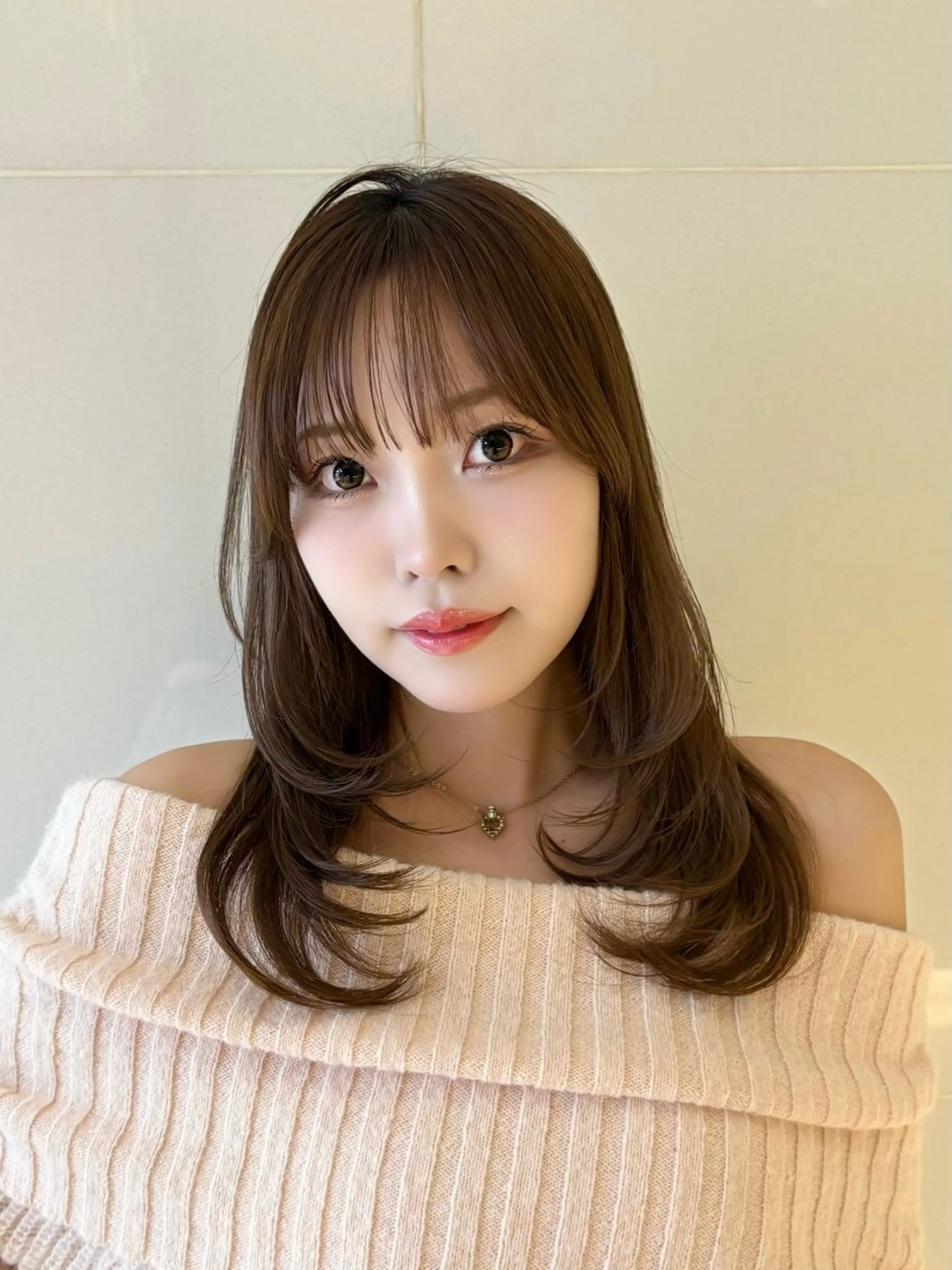 ミディアム カラー レイヤーカット ヘアカラー 🎀レイヤー×透明感 カラー🎀Ayanoのヘアスタイル