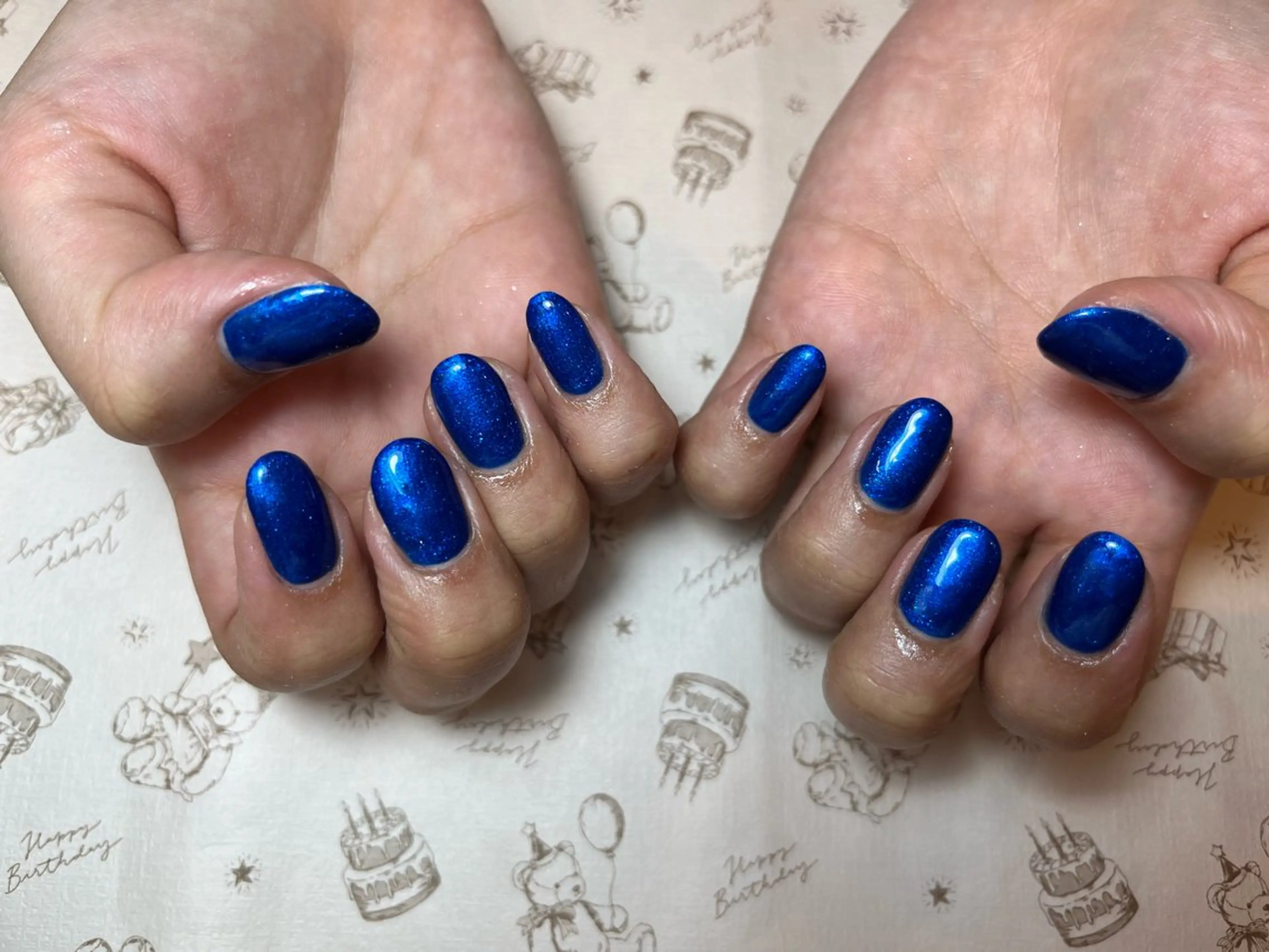 ネイル ブルー ハンドネイル arce amiのネイルデザイン