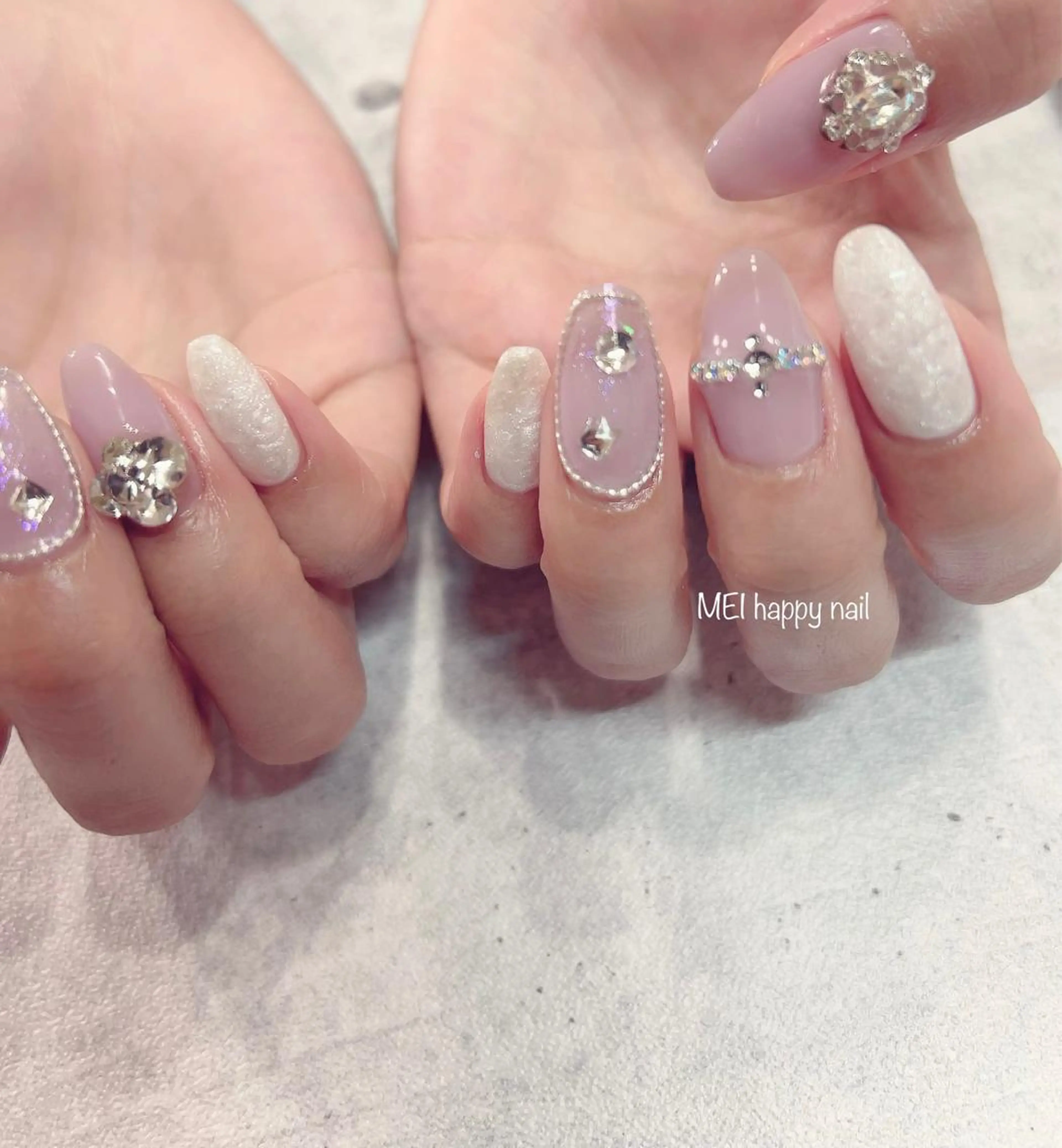 ネイル 北浦和 自爪育成ケアのネイルデザイン