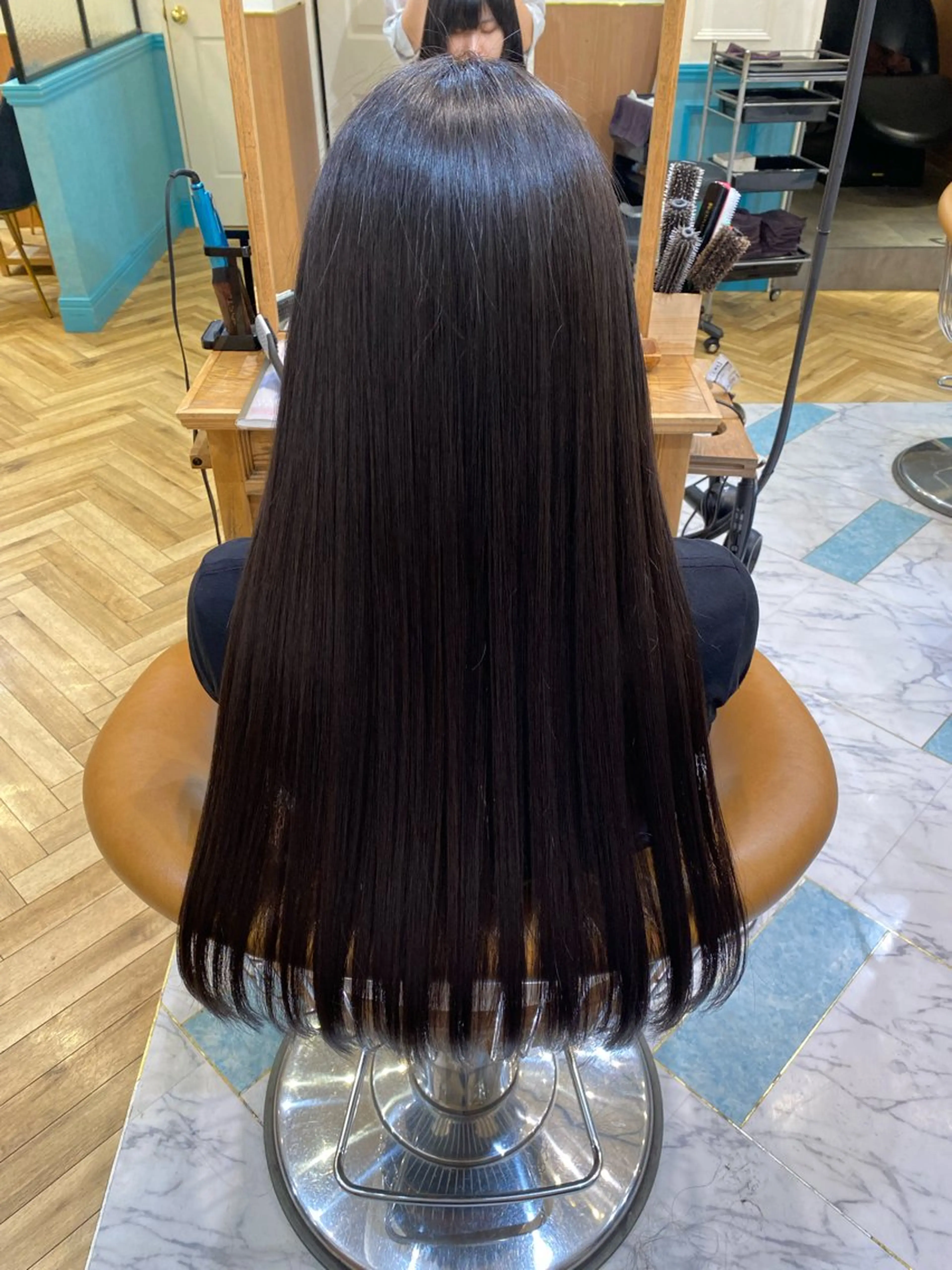 ロング ロング 縮毛矯正 カット 縮毛矯正 トリートメント 縮毛¦ボブ¦艶カラー 💖今井 伶のヘアスタイル