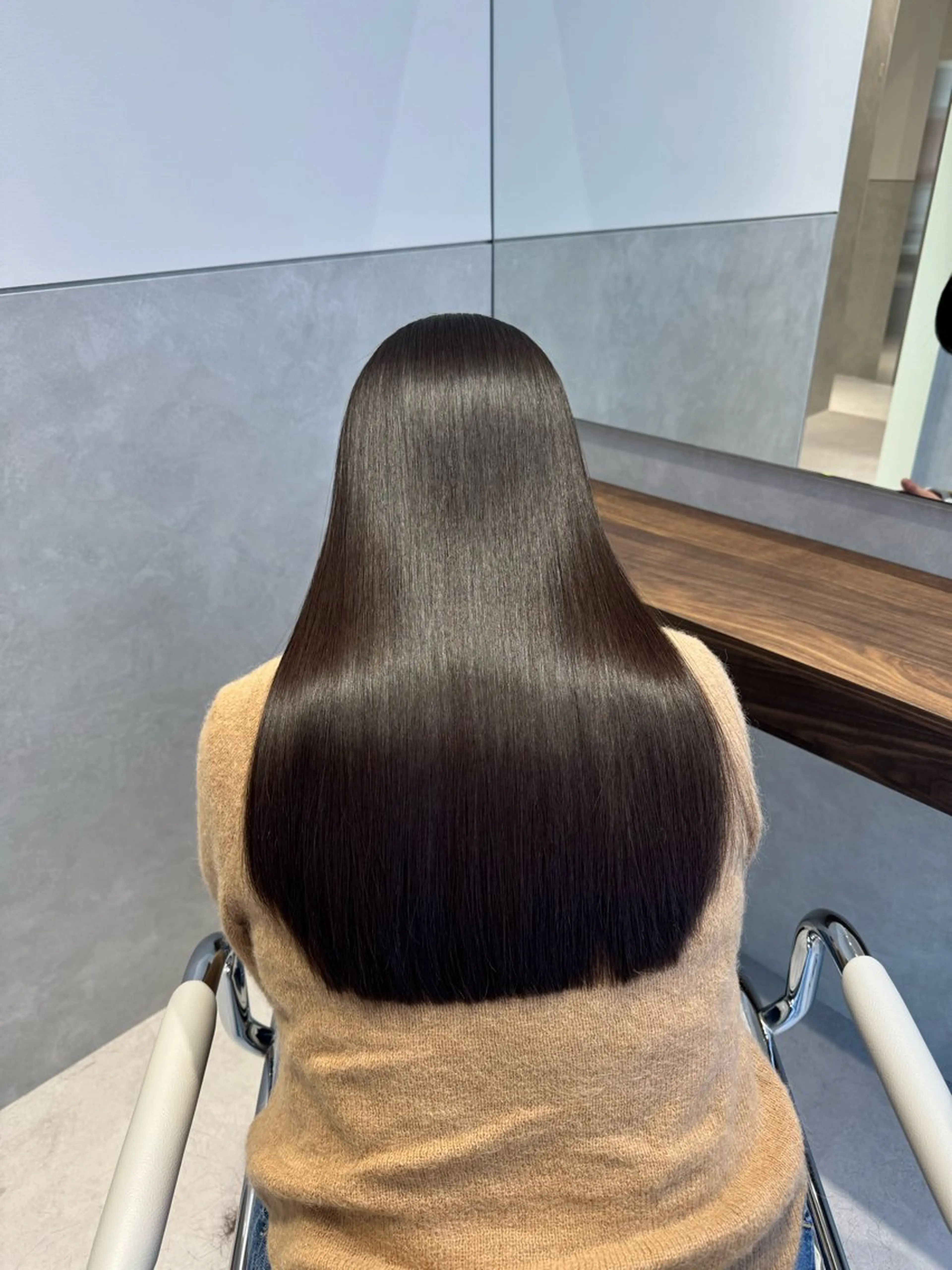 ロング 髪質改善 韓国風ヘア 縮毛矯正 SALOWIN east店6F所属・TAKUMI 【美髪特化】のヘアスタイル