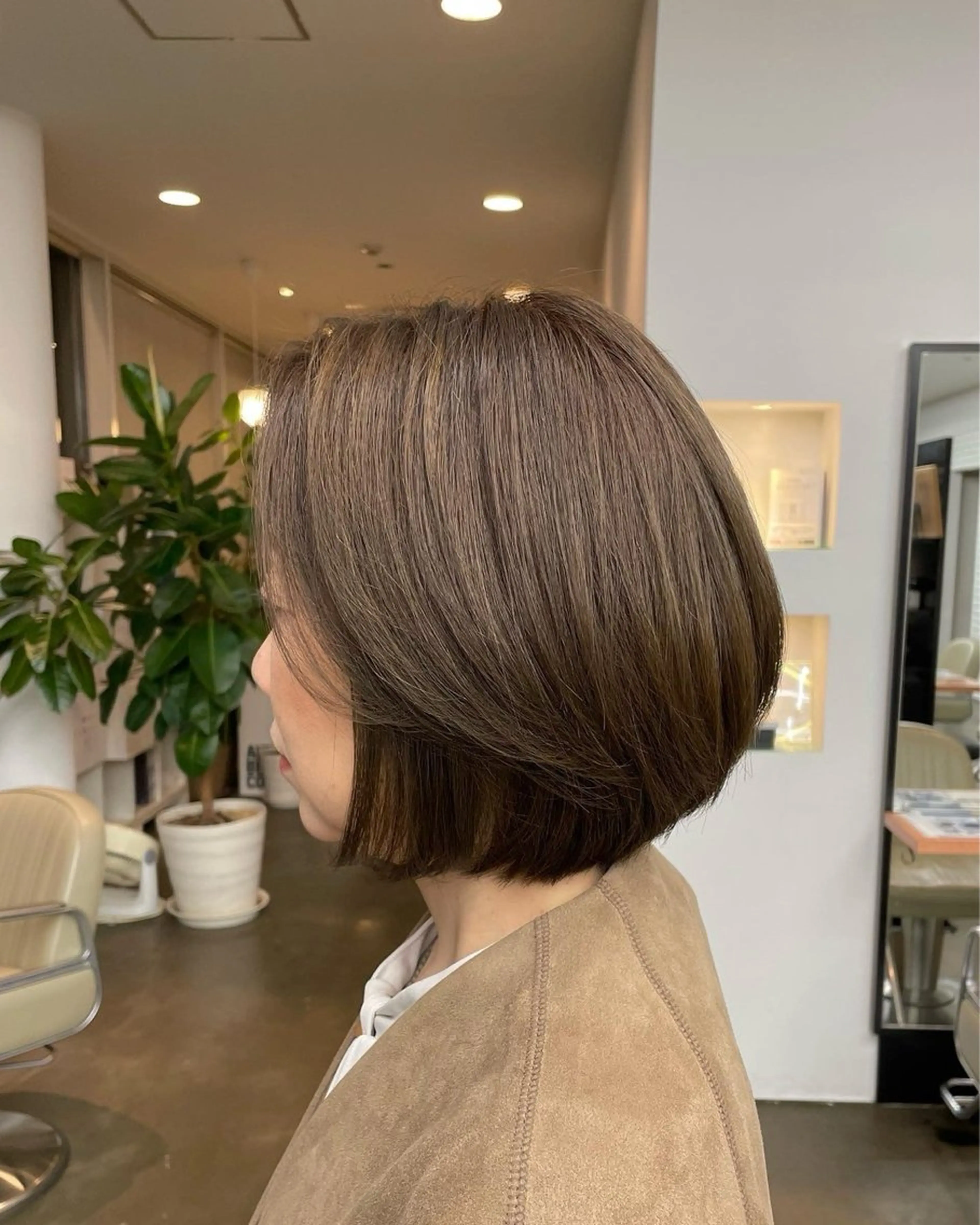 ショート ヘアアレンジ ボブ カット ヘアカラー トリートメント DIFINOaoyama所属・🎧ayaka/ボブ /透明感カラー🩵のヘアスタイル