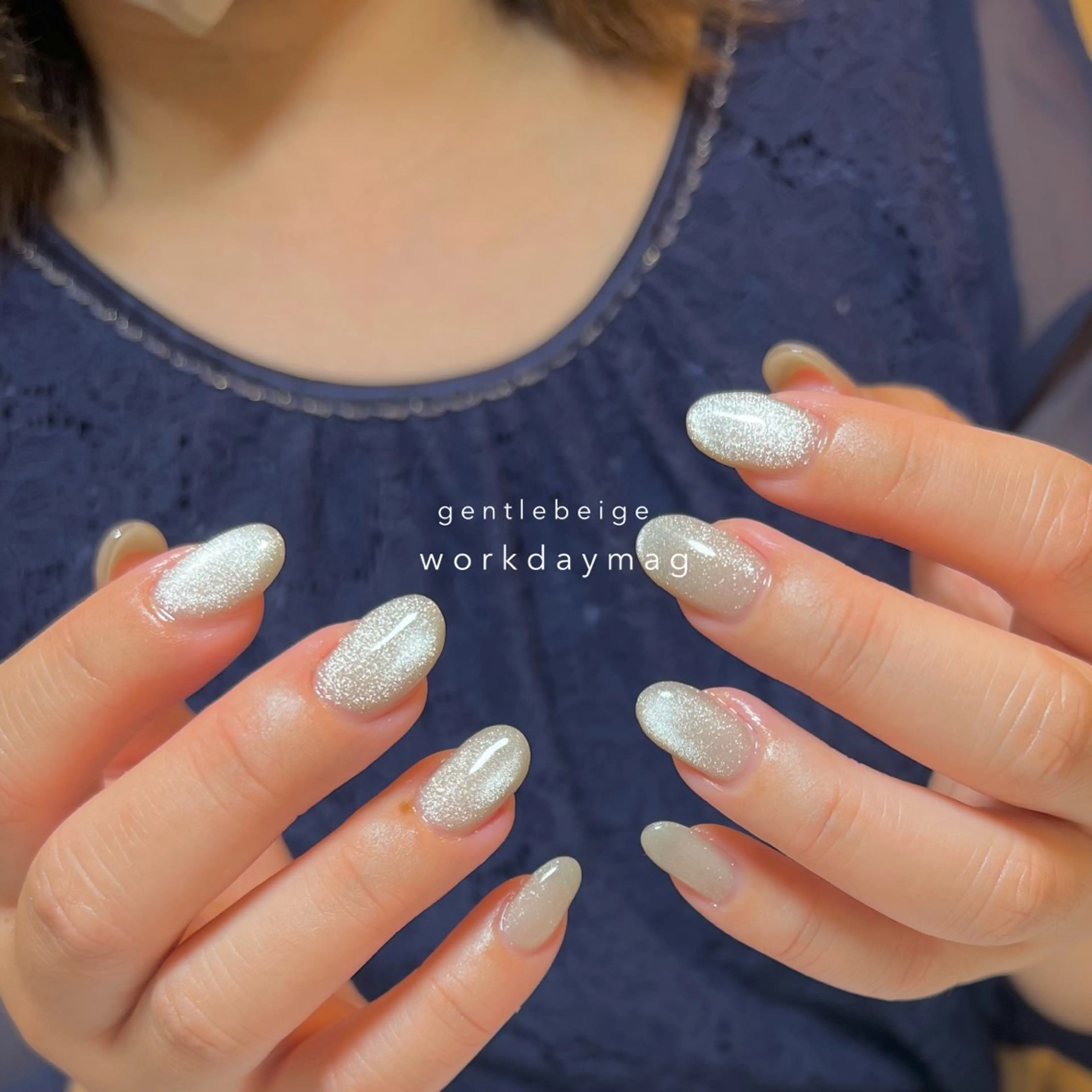 ネイル マグネットネイル オフィスネイル Nail Salon&School REPLENDA所属・REPLENDA/ azusa(石井梓)のネイルデザイン