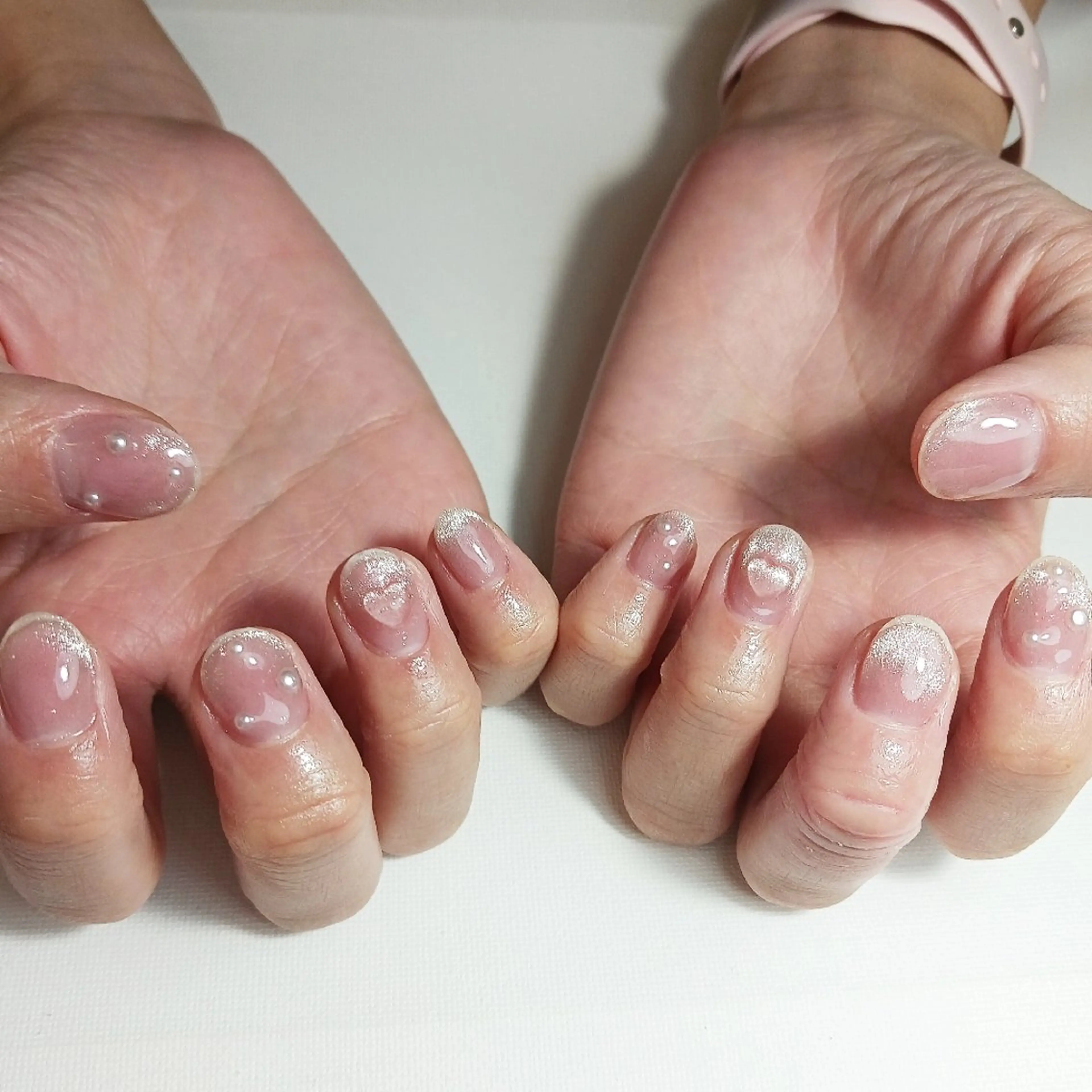 ネイル チークネイル ジェルネイル マグネットネイル 持ち込み ショートネイル owlnail /持込みデザイン専門のネイルデザイン