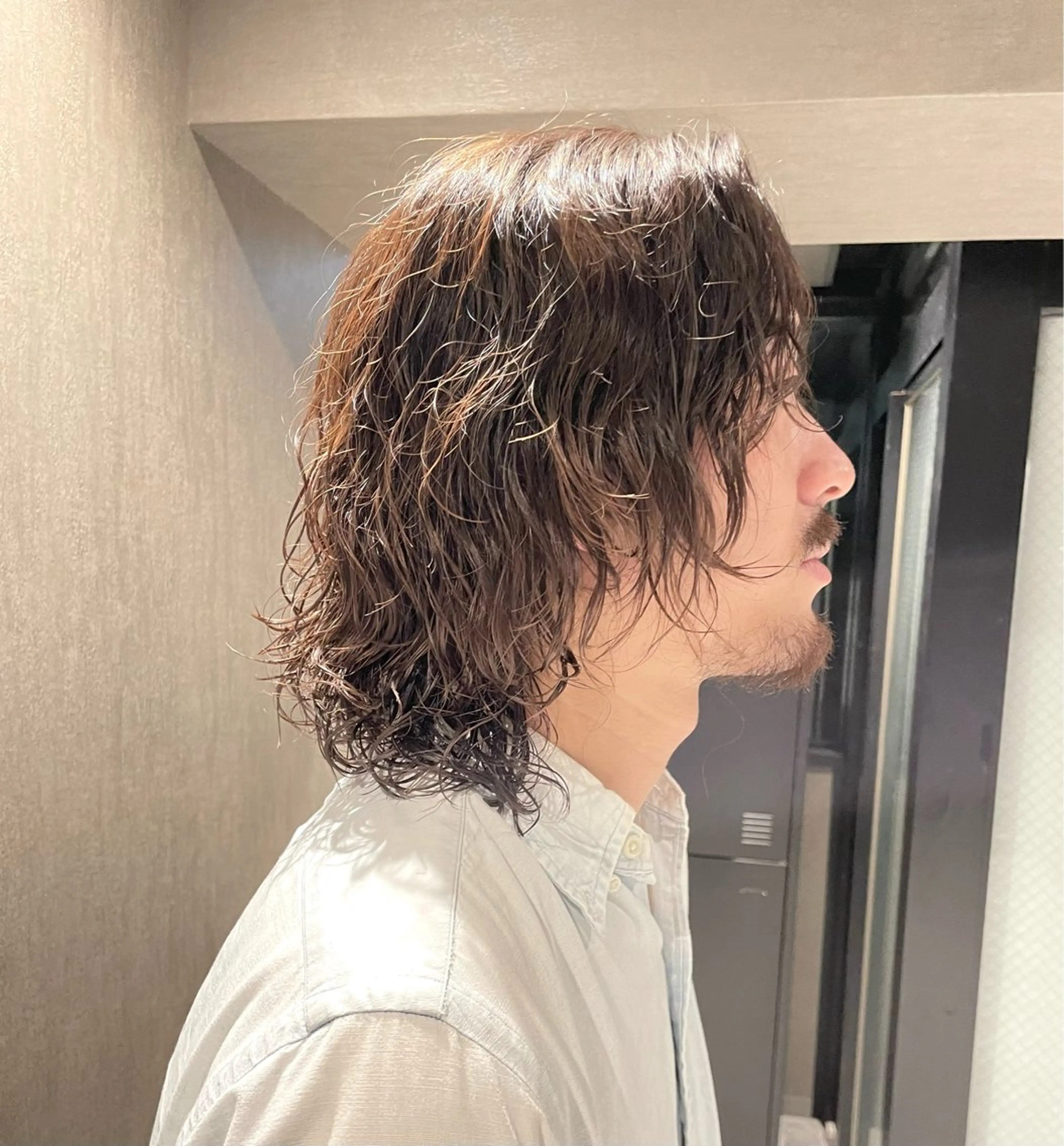 ミディアム ミディアムパーマ パーマ、ストパー モデル募集、ちはるのヘアスタイル