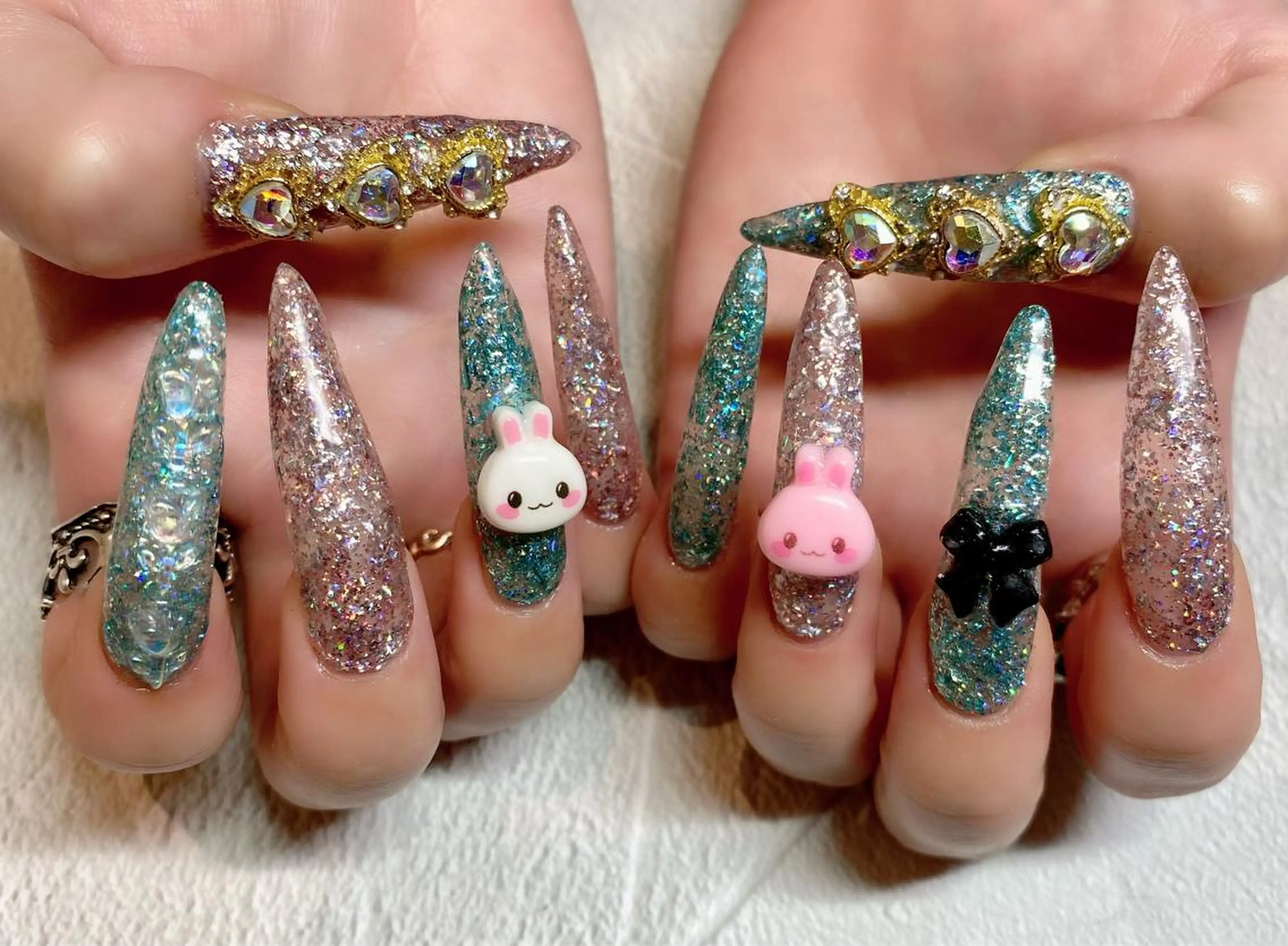 ネイル 長さ出し ロングネイル 持ち込み ハンドネイル GO TODAY SHAiRE SALON所属・✨kitamura rie✨のネイルデザイン