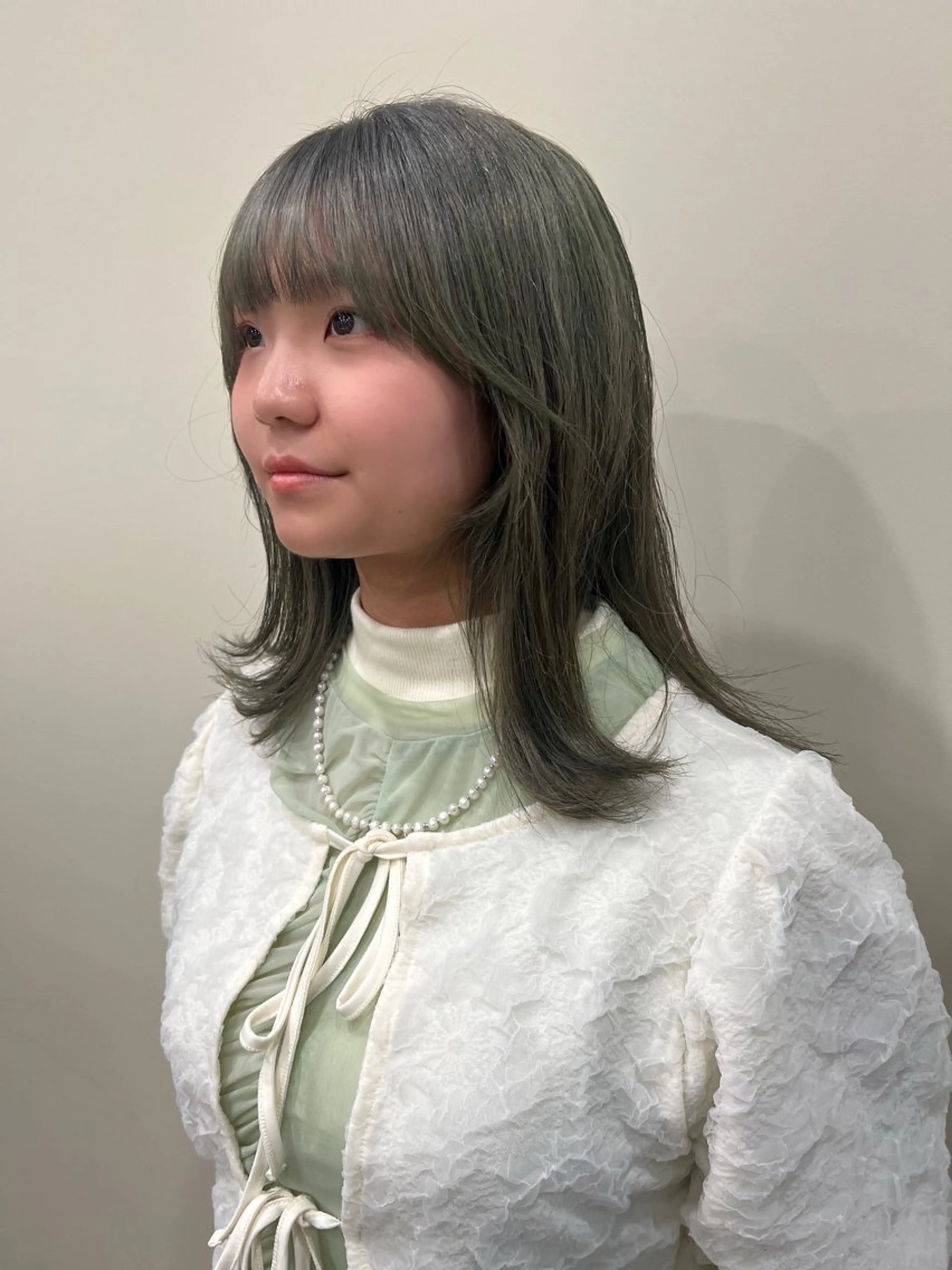 セミロング カラー ヘアカラー トリートメント tomu/天神大名/ 透明感カラー🐴のヘアスタイル