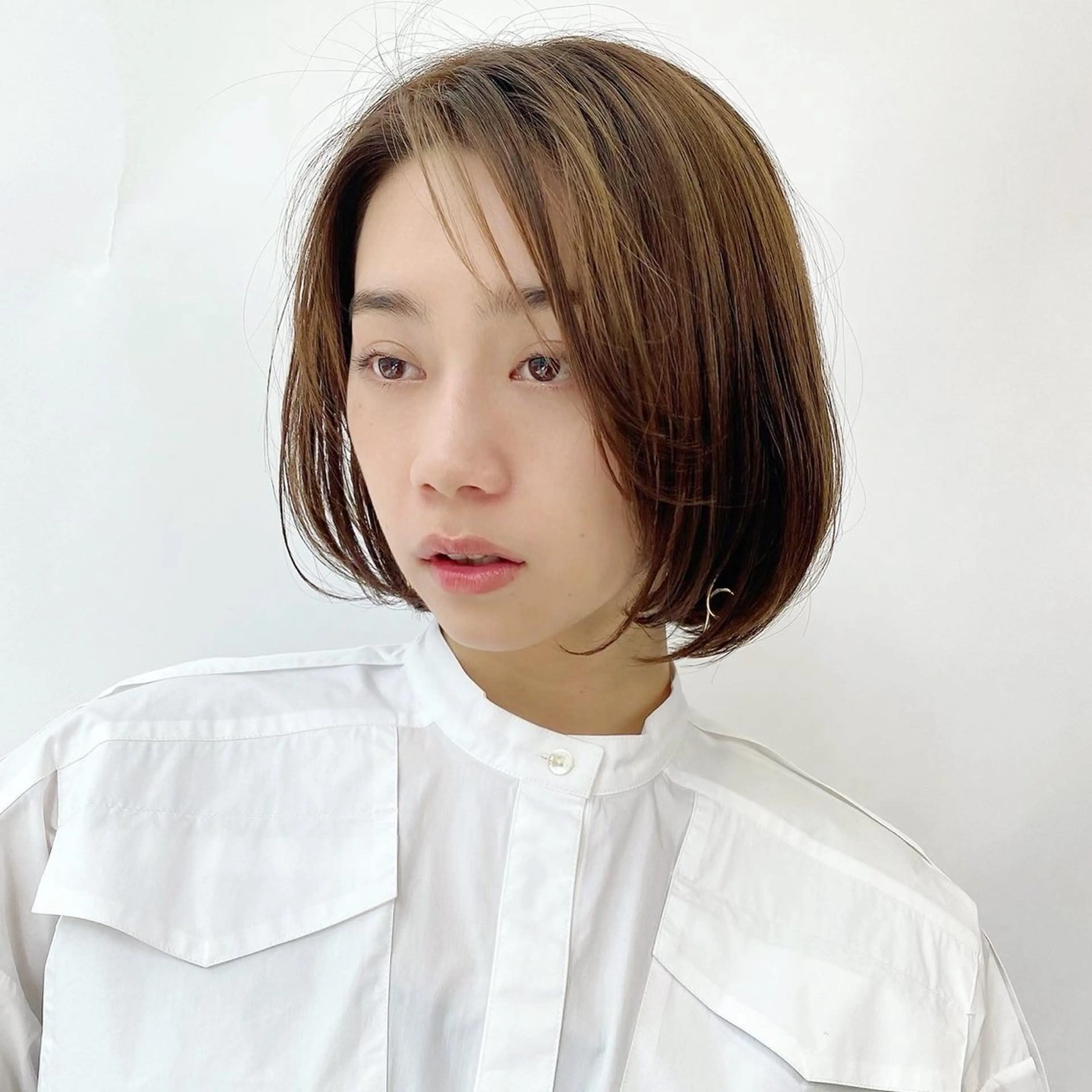 ミディアム 平田 勘吉のヘアスタイル