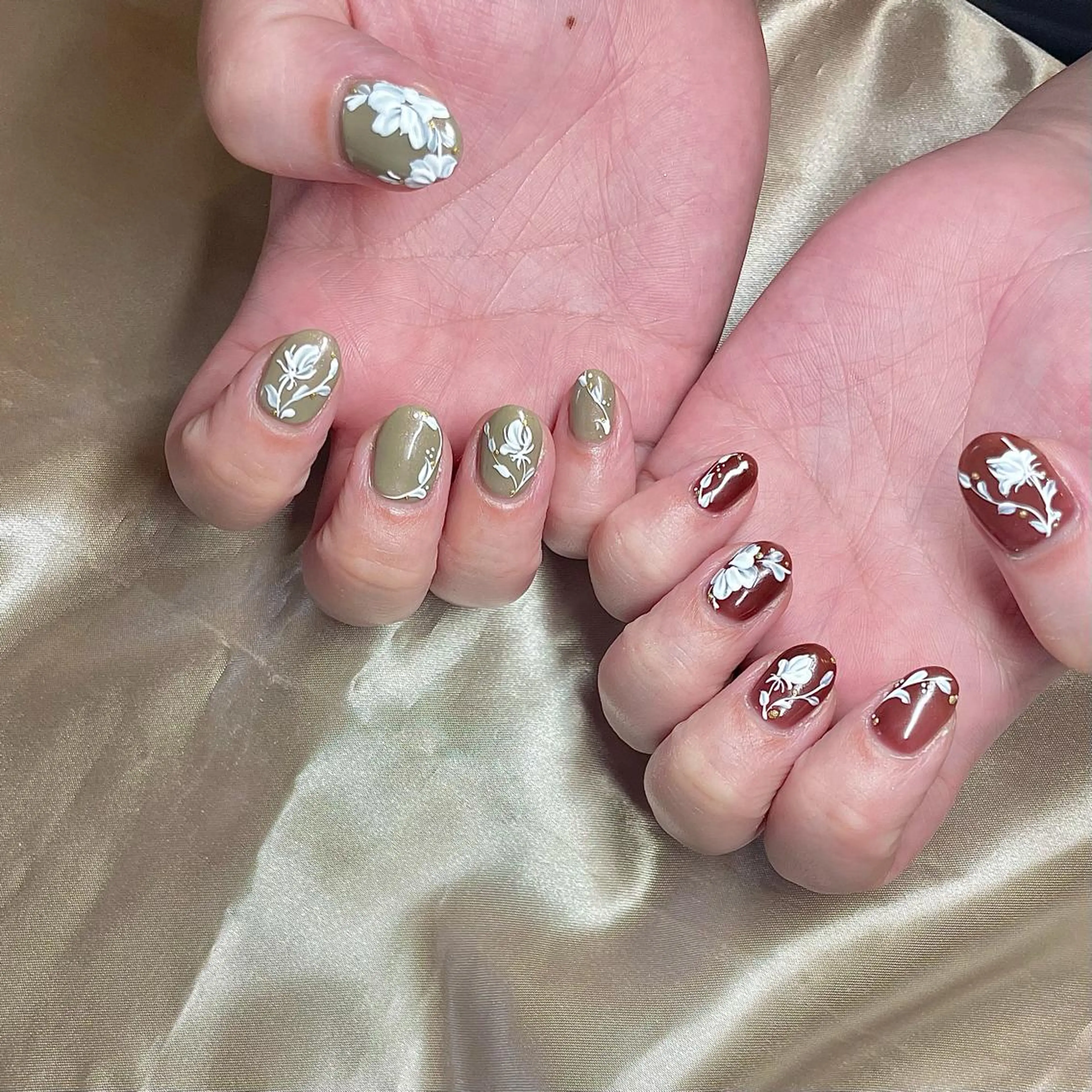 ショート カラー パーマ ヘアアレンジ メンズ キッズ ネイル マツエク・マツパ フラワーネイル ハンドネイル ハンドケア nail&eye Aoのマツエク・マツパデザイン