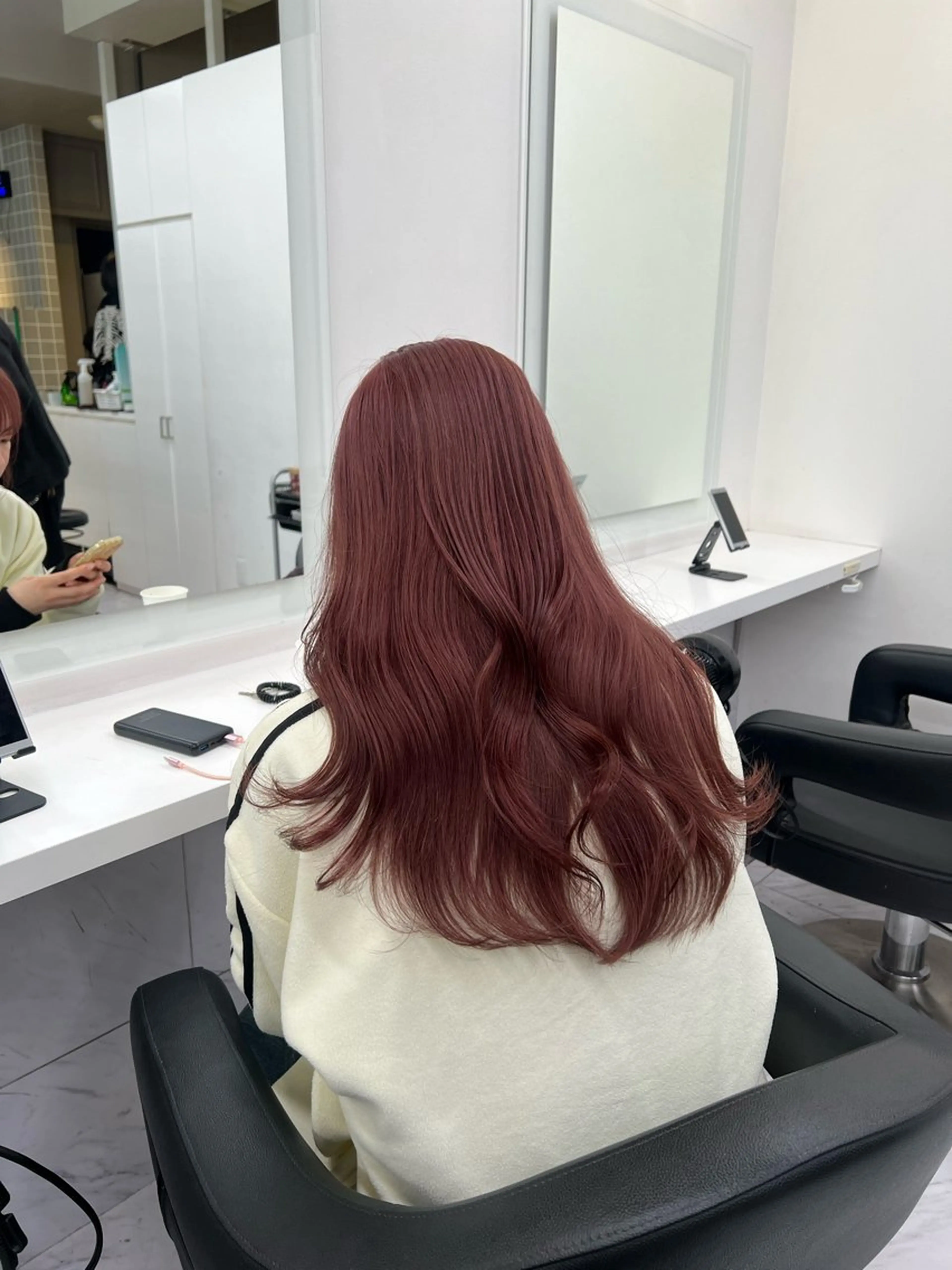 ロング カラー ヘアカラー トリートメント 韓国レイヤーカット /REIのヘアスタイル