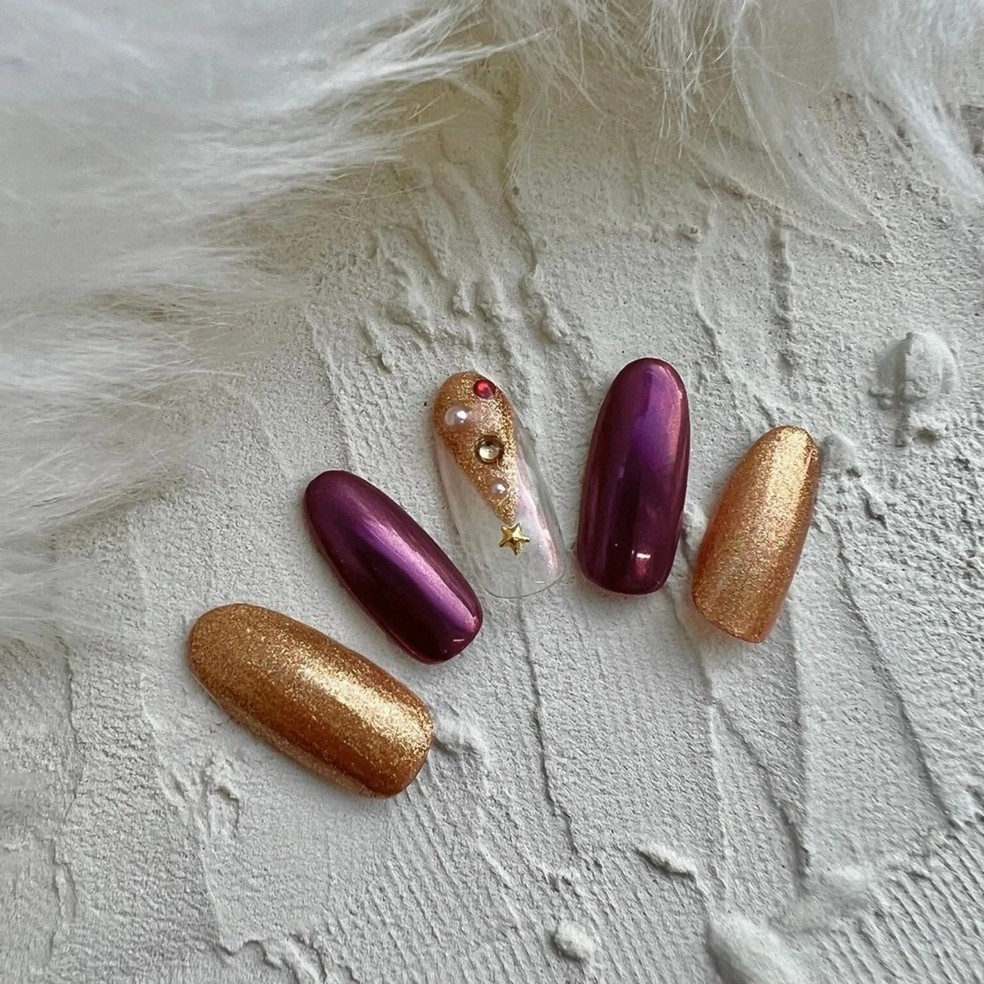 ネイル ⭐︎休業中の練習⭐︎ JNA認定講師髙橋のネイルデザイン