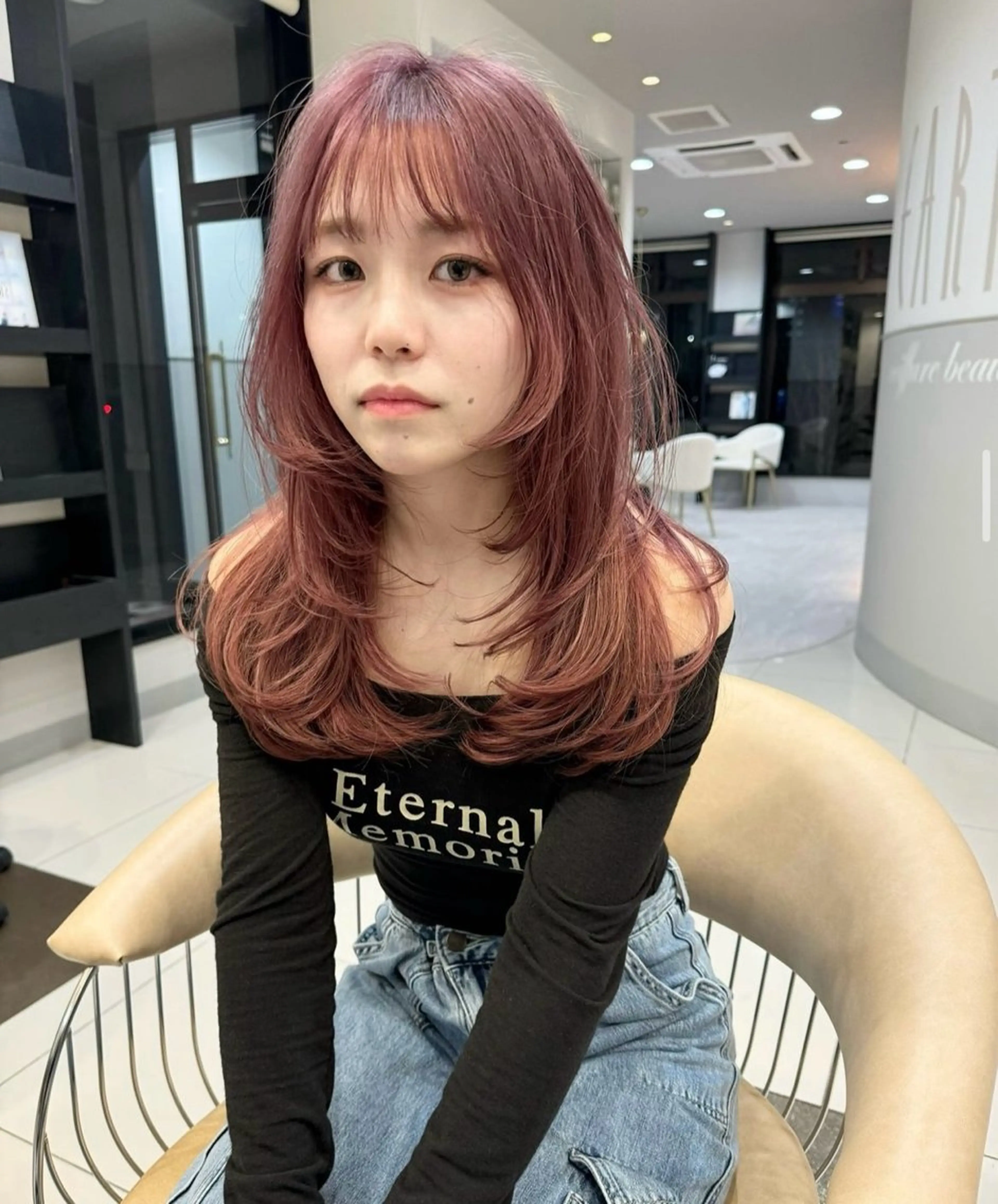 ロング 寺島 理菜のヘアスタイル