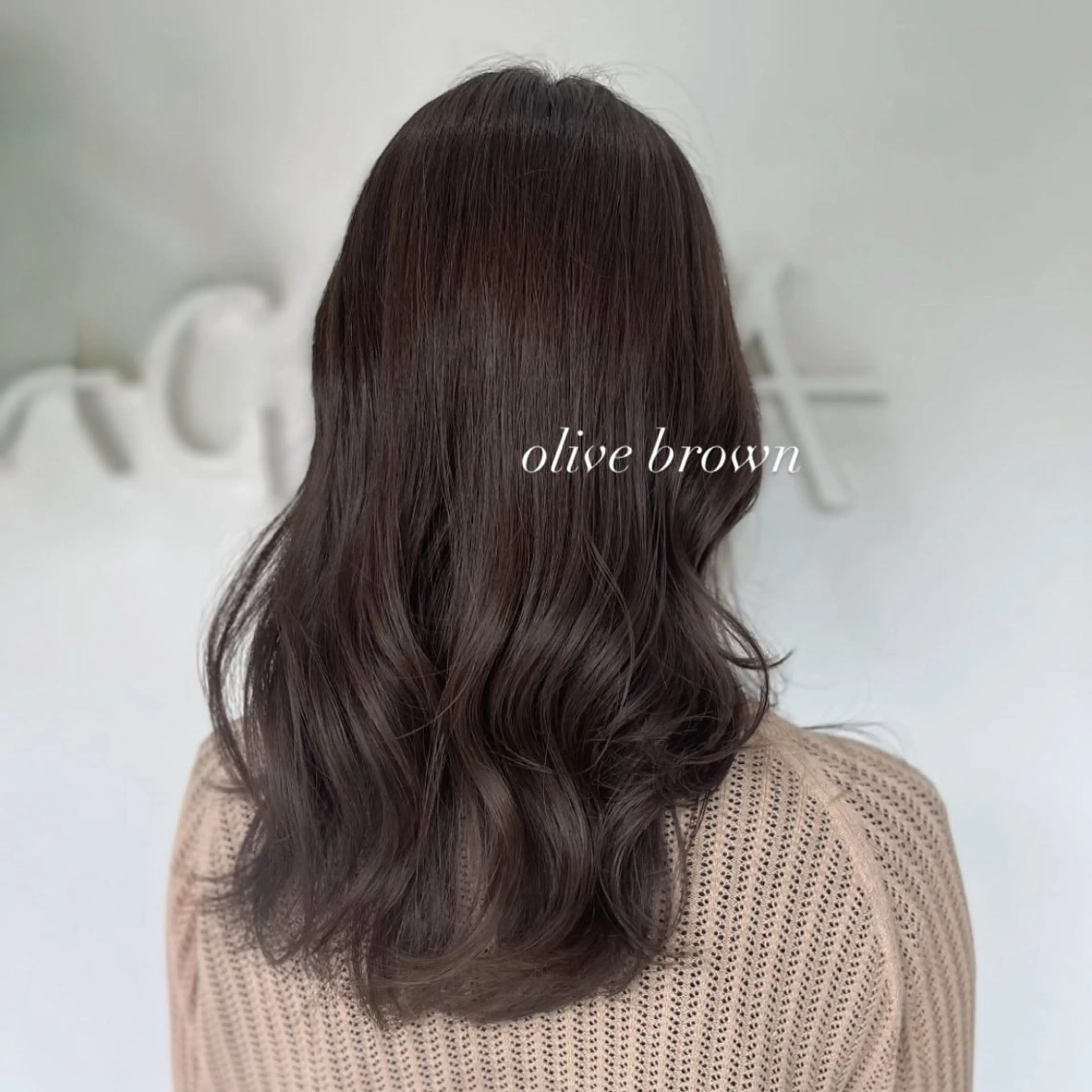 セミロング カラー カット ヘアカラー トリートメント 透明感カラー／ 艶感カラー／RAMUのヘアスタイル