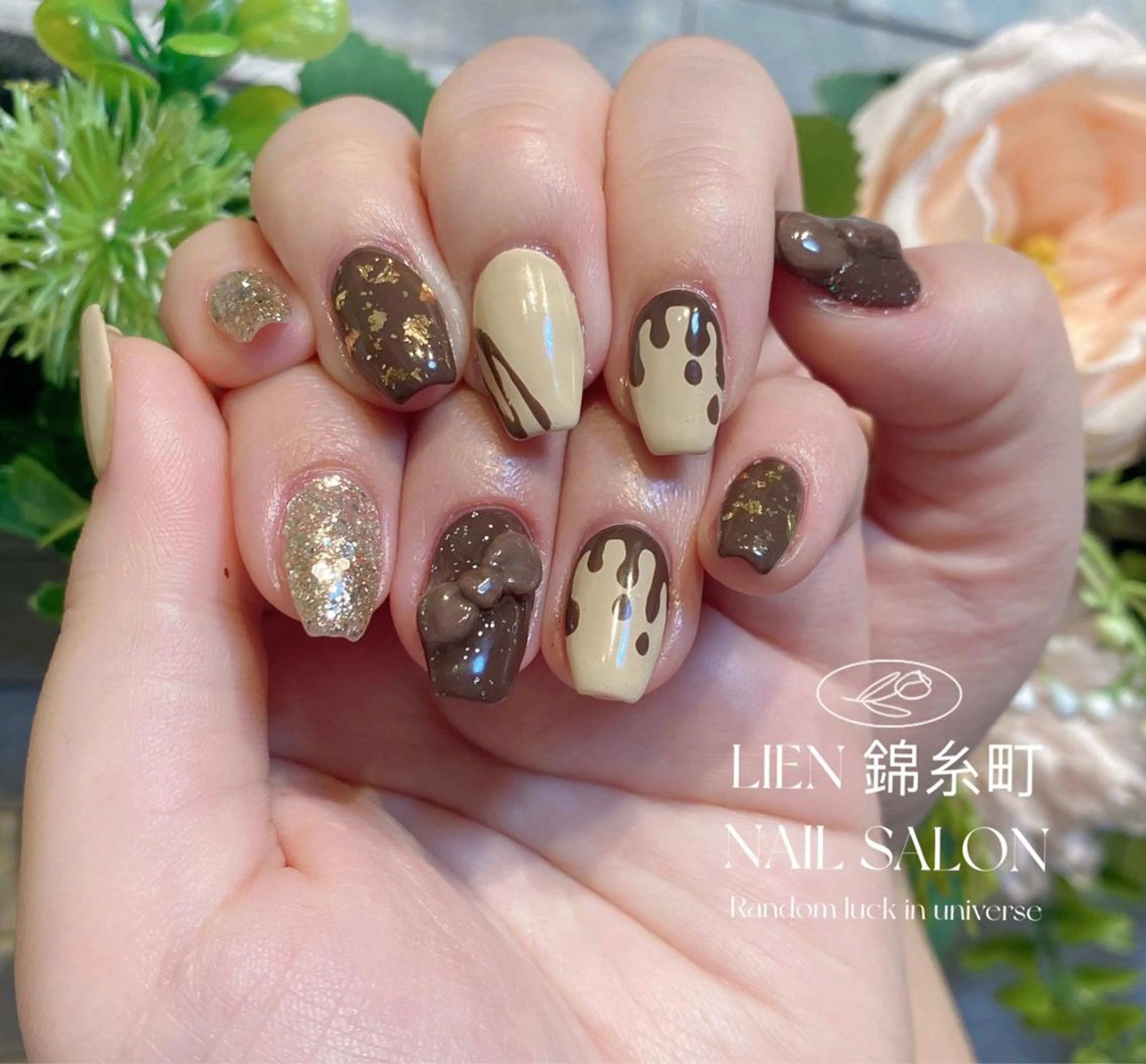 ネイル ホワイト ハンドネイル Lien  _リエン リエンのネイルデザイン