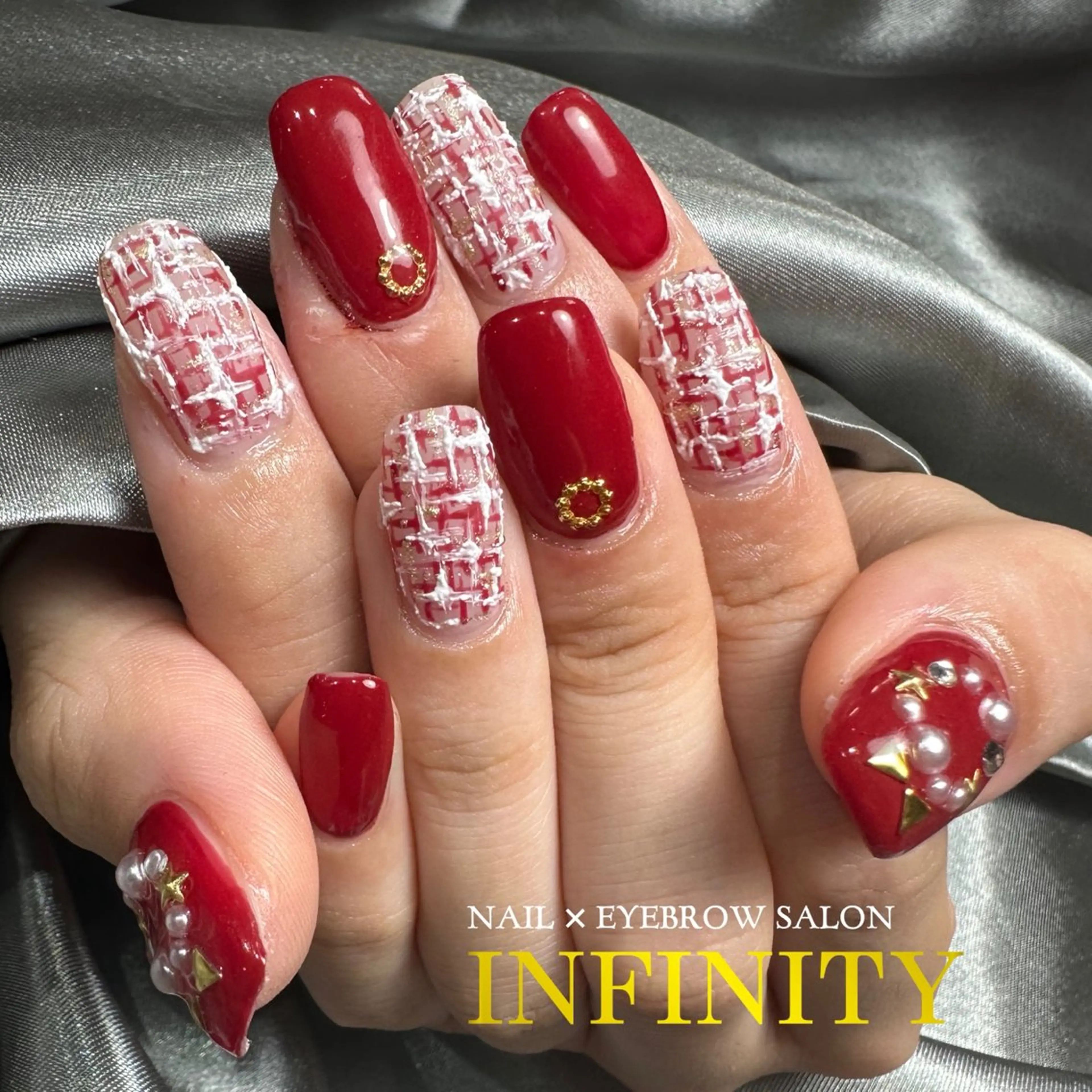 ネイル ツイードネイル ハンドネイル INFINITY所属・INFINITY nailのネイルデザイン