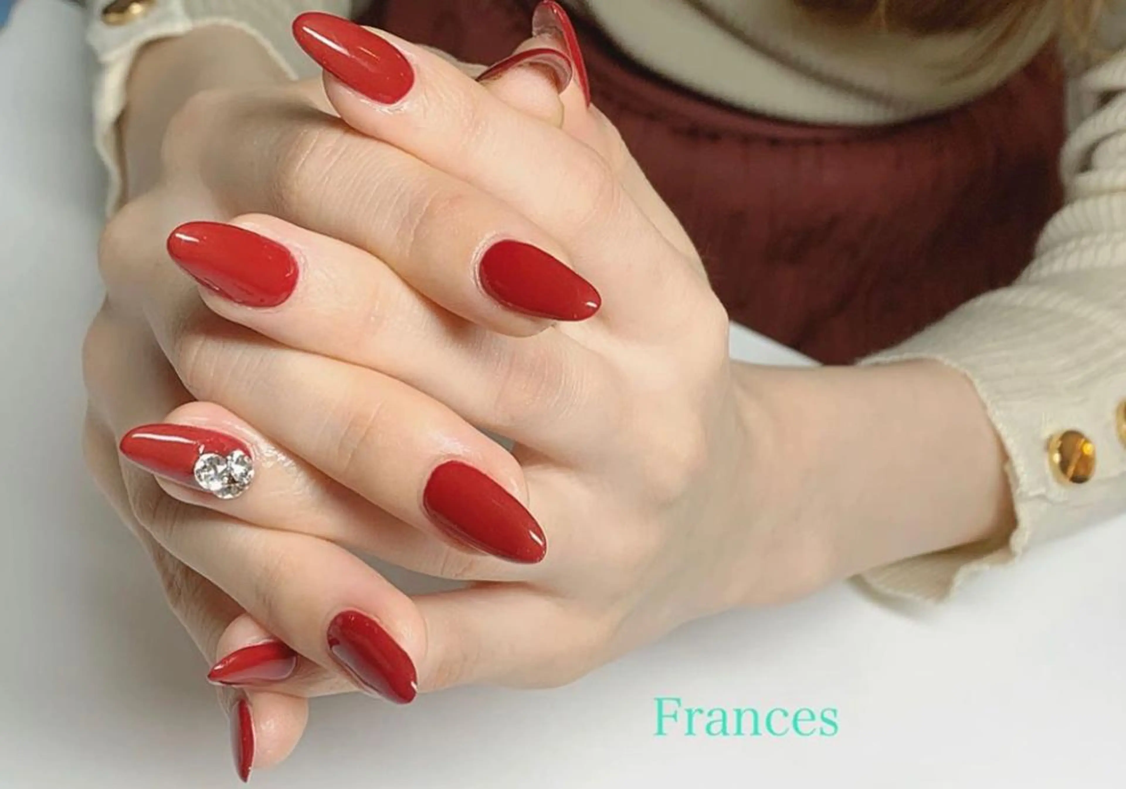 ネイル ストーンネイル ハンドネイル Frances 今村のネイルデザイン