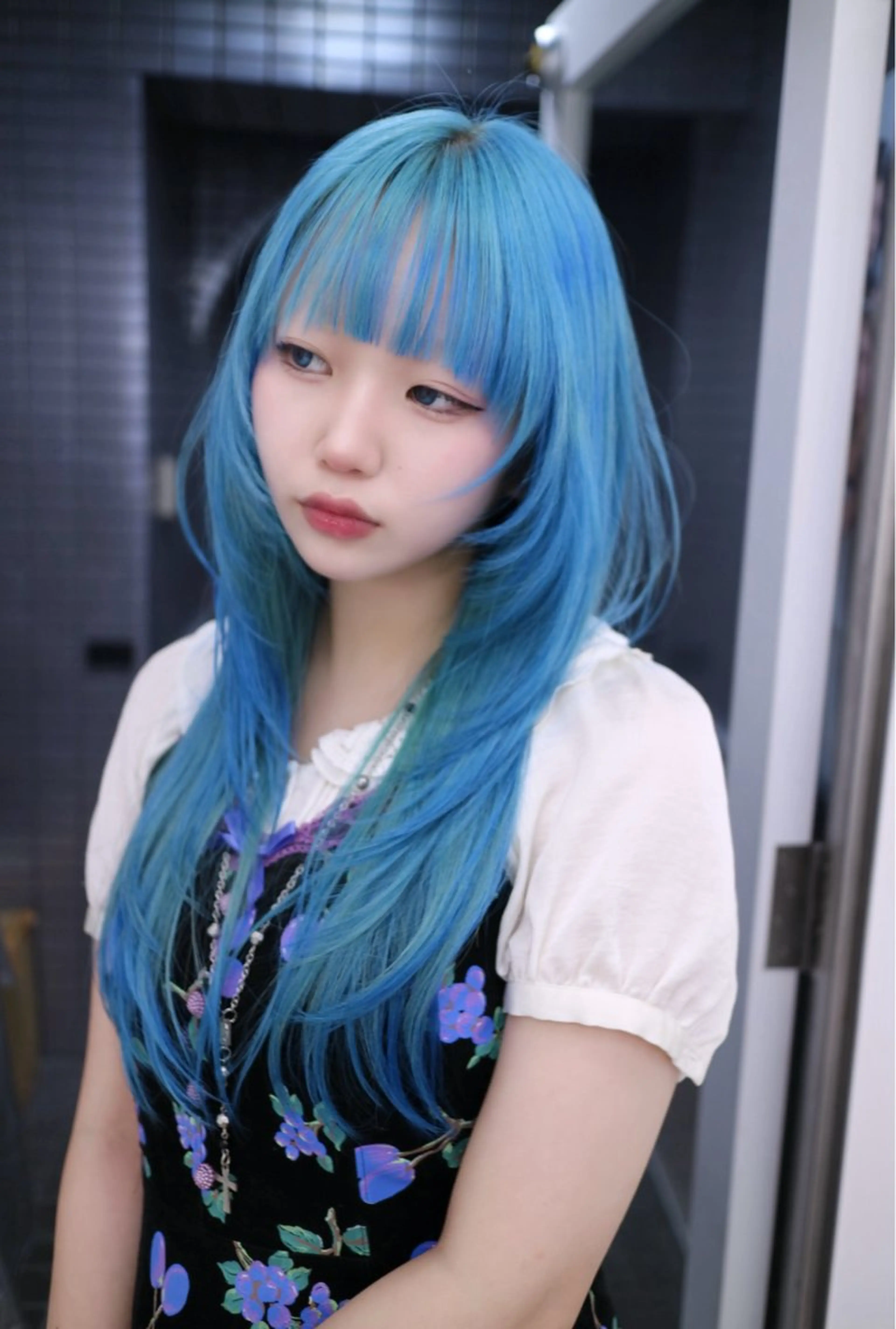 セミロング カラー ブリーチ カット ヘアカラー トリートメント 池袋/ウルフ /AMATOKYOのヘアスタイル