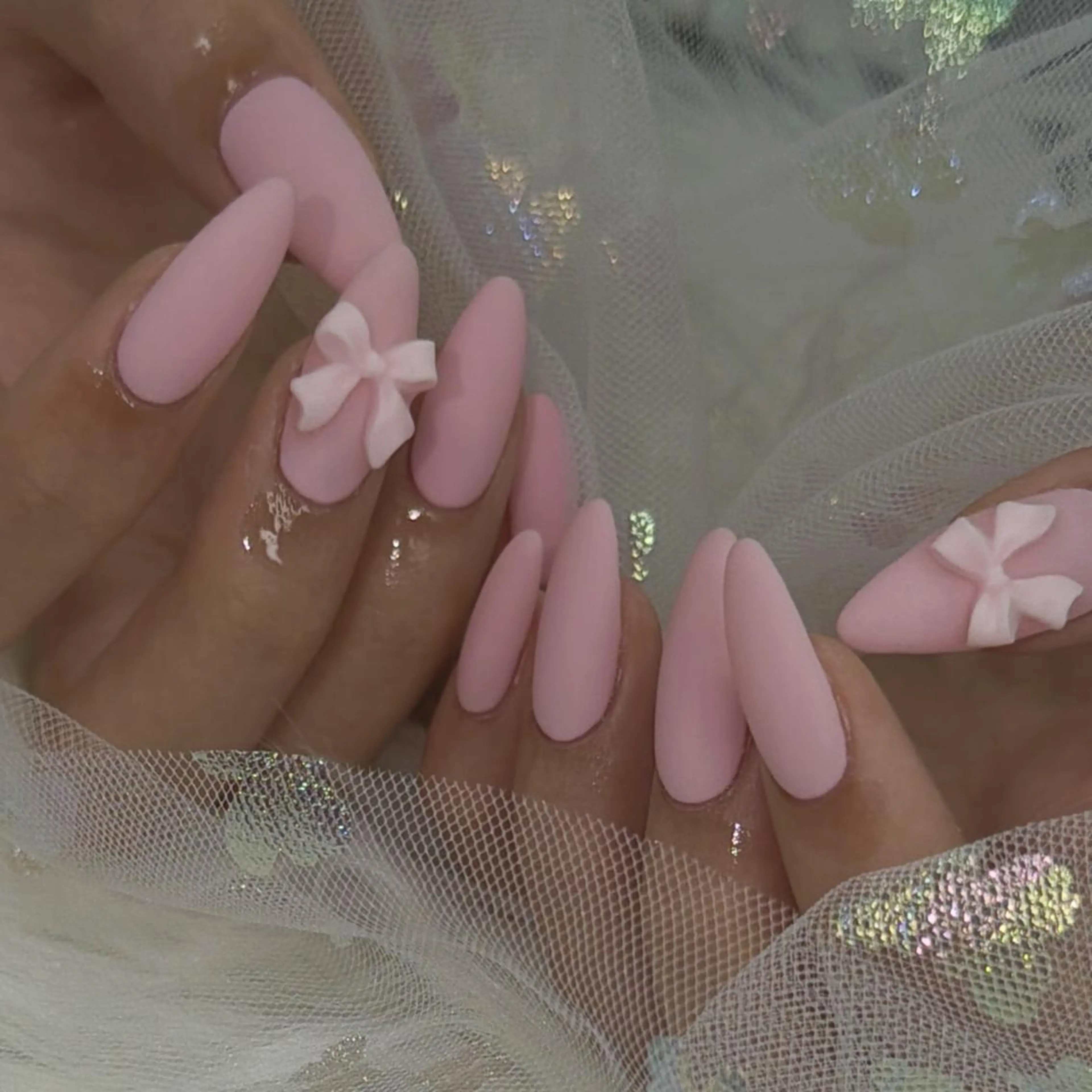 ネイル マットネイル tener Luna🧚のネイルデザイン