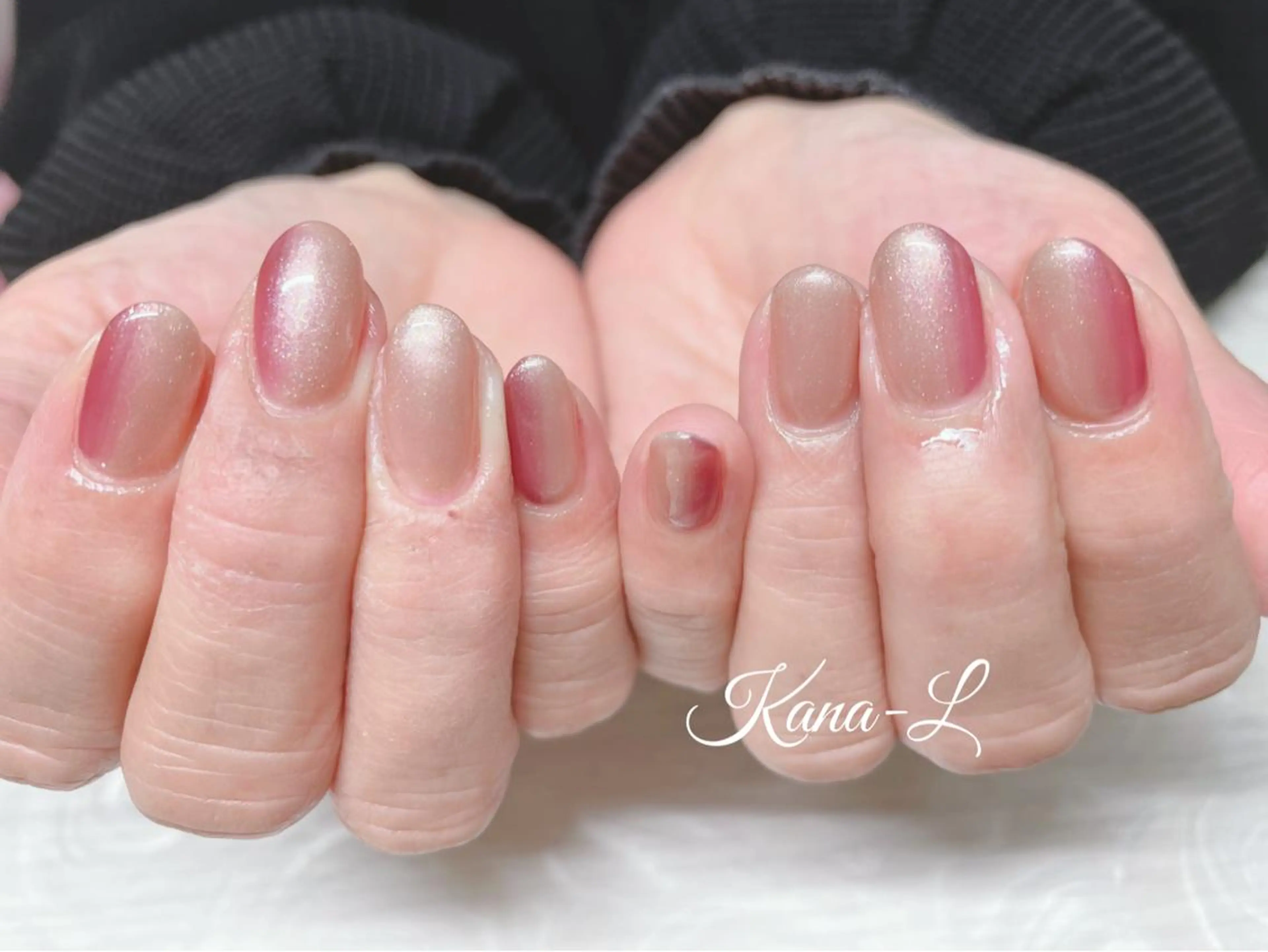 カラー ネイル グラデーションカラー ジェルネイル グラデーション パラジェル 芦辺 香奈のネイルデザイン