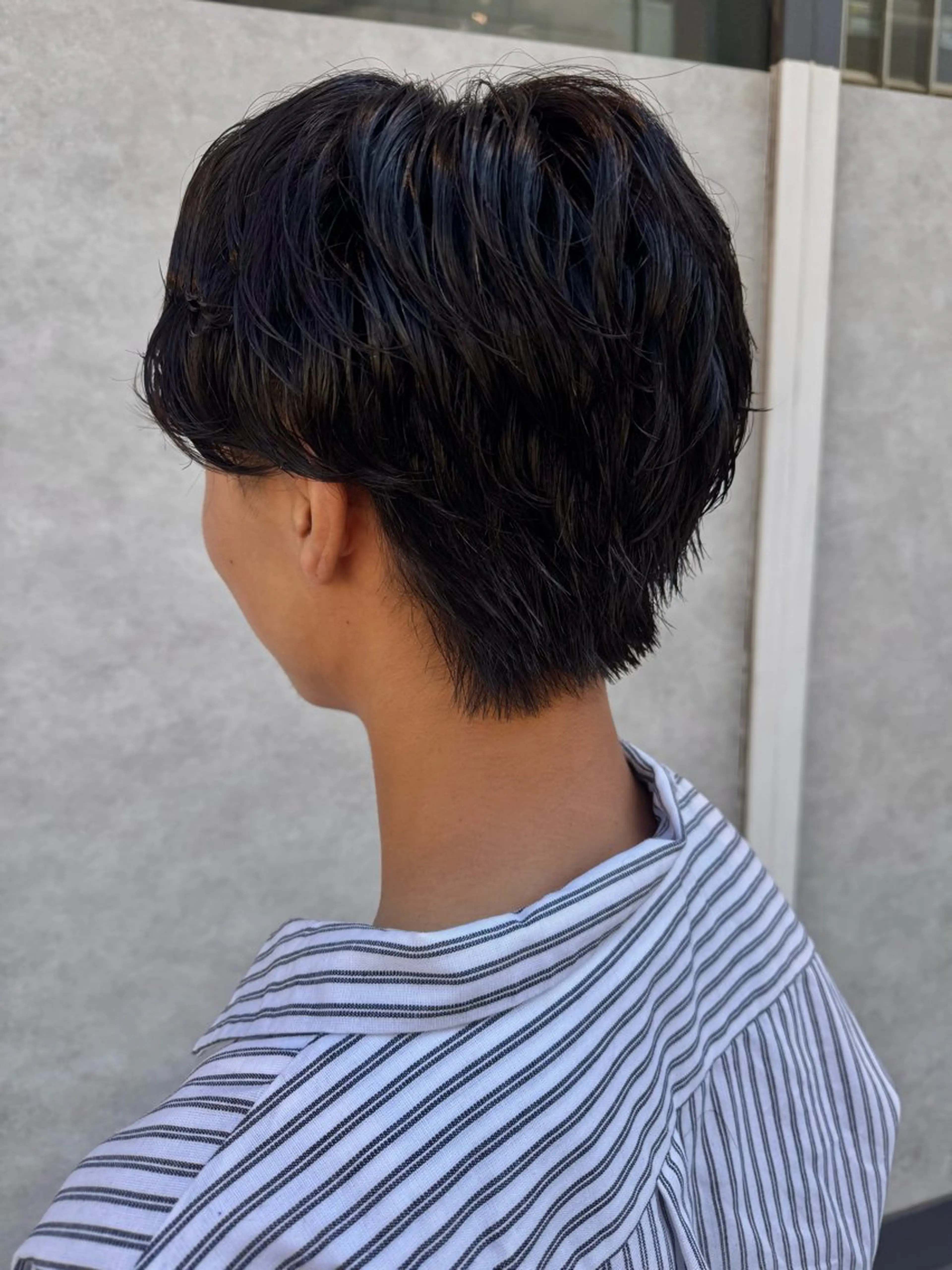 メンズ カット パーマ 米元 春奈のヘアスタイル