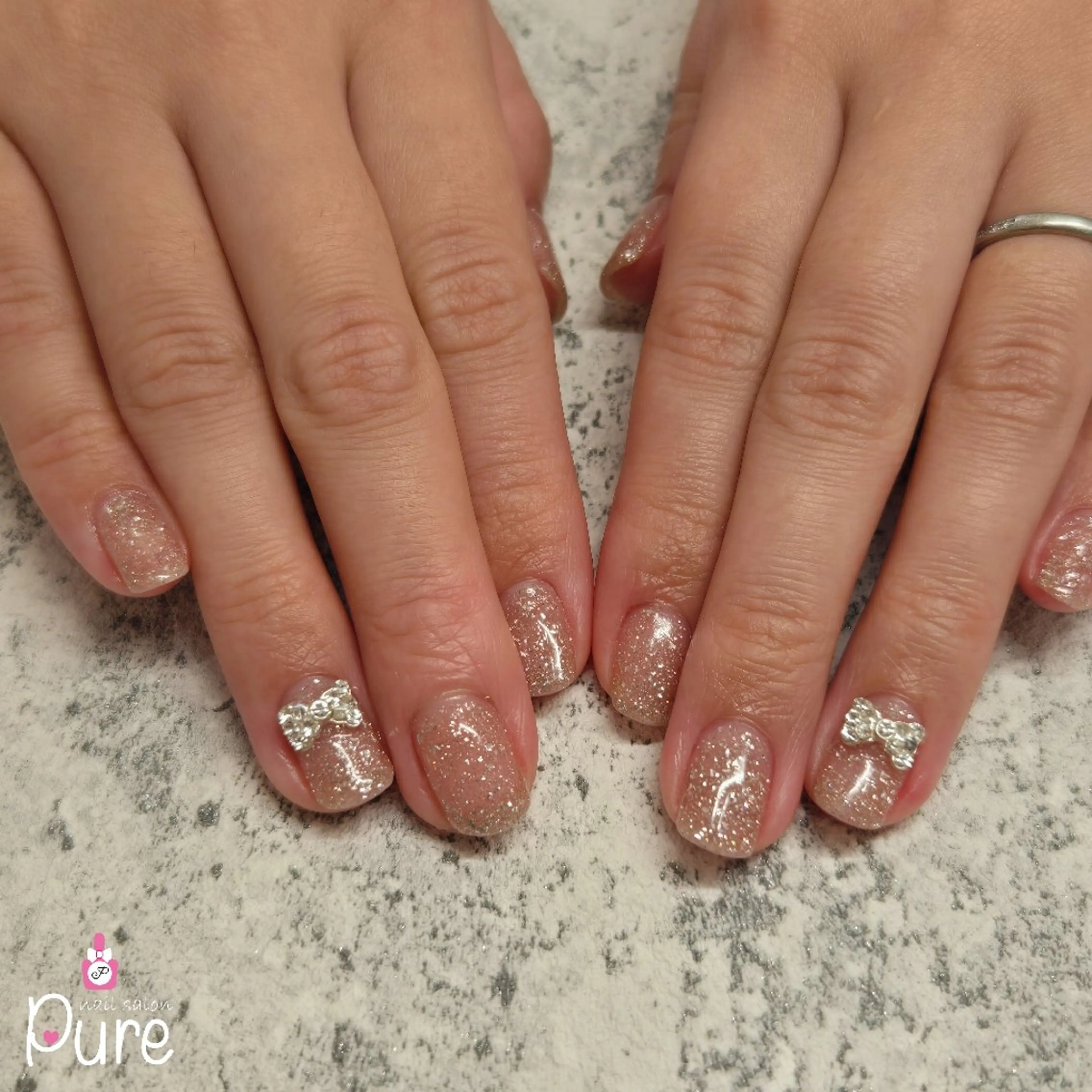 ネイル フラッシュネイル 春ネイル Pure 亜里沙のネイルデザイン