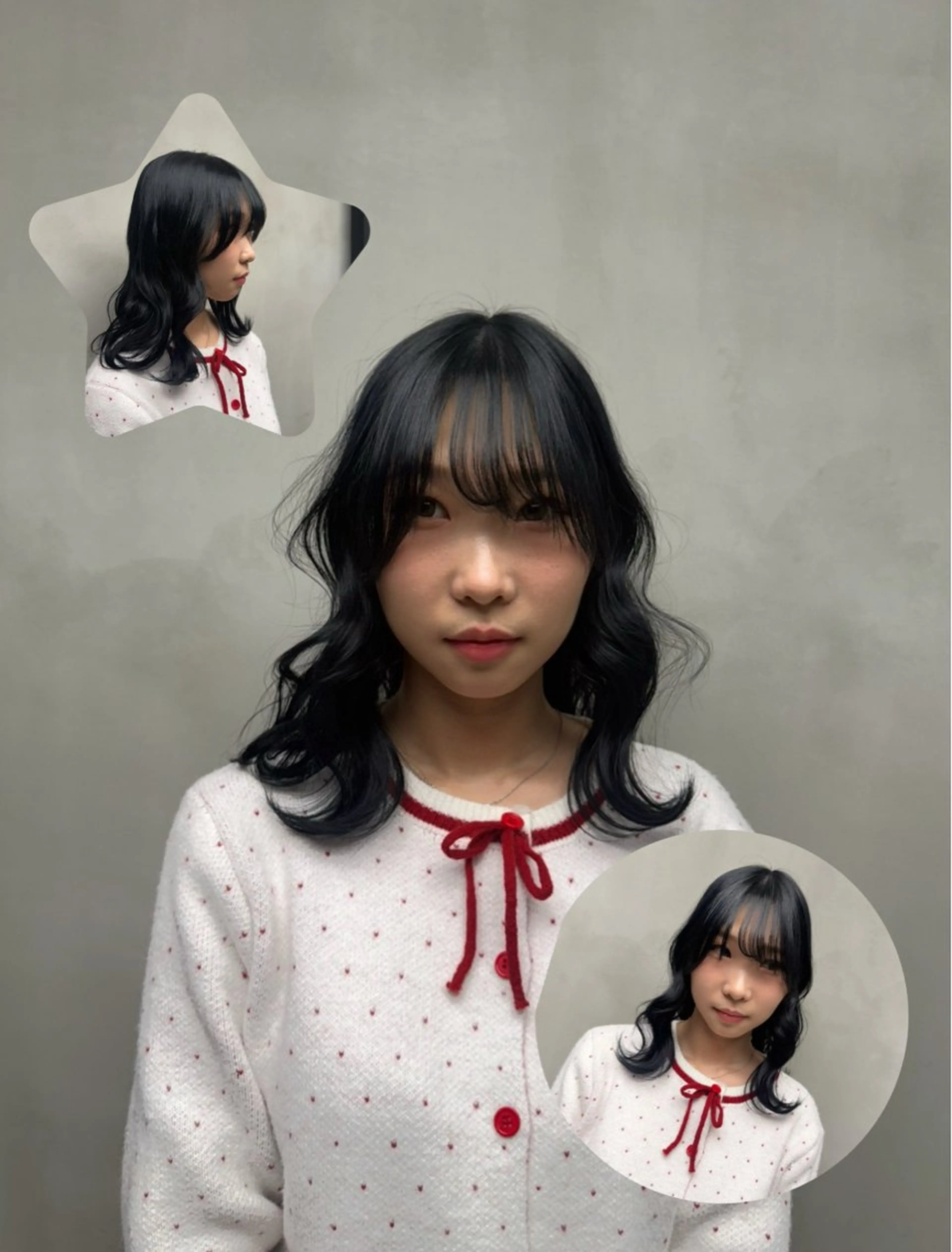 【今だけ限定❣️】　ダメージが少ないケアカラー/one color➕フォンダントリートメント付きの写真