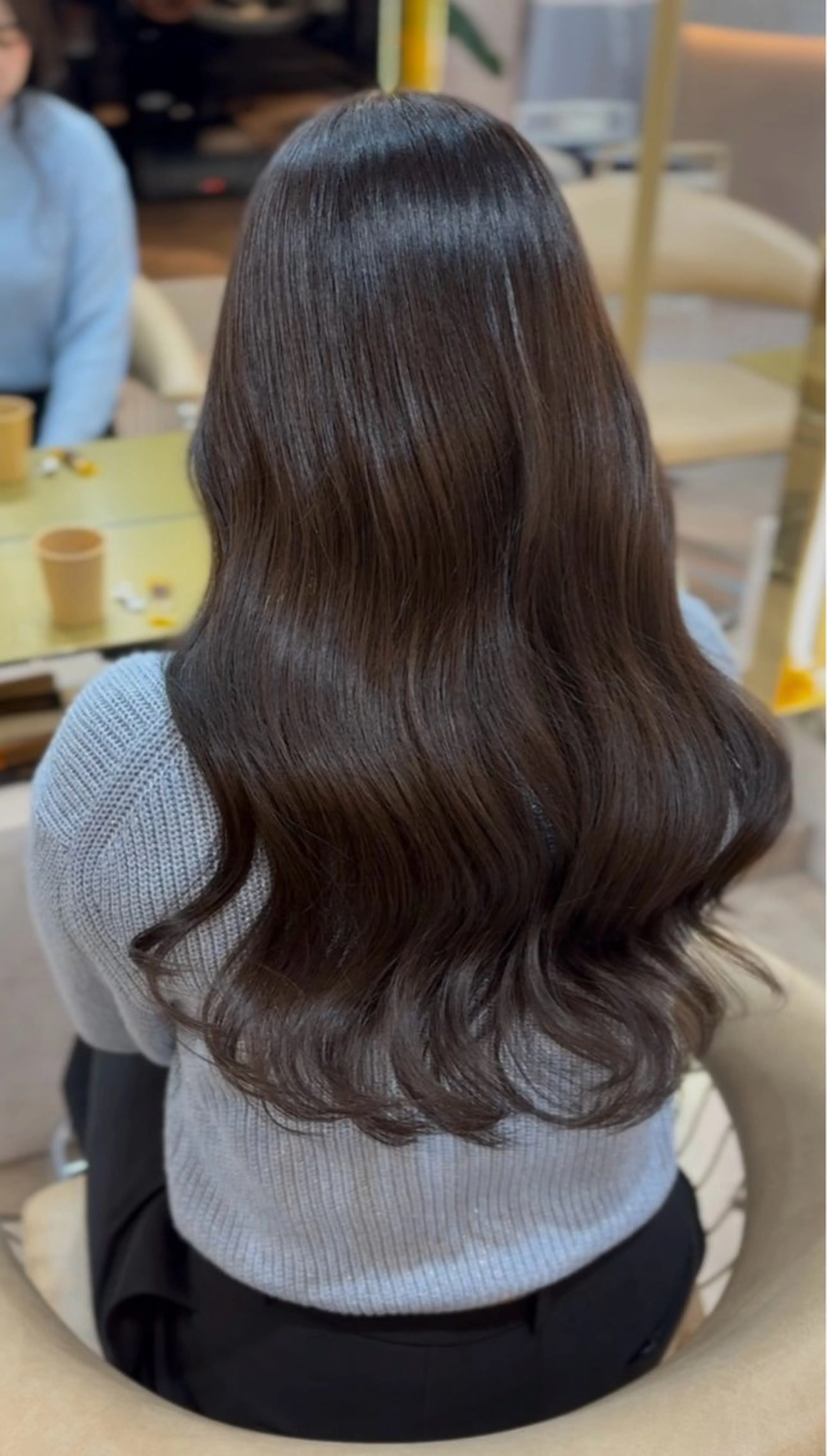 セミロング カット ヘアカラー トリートメント Sakura /韓国ヘア🪄︎︎のヘアスタイル