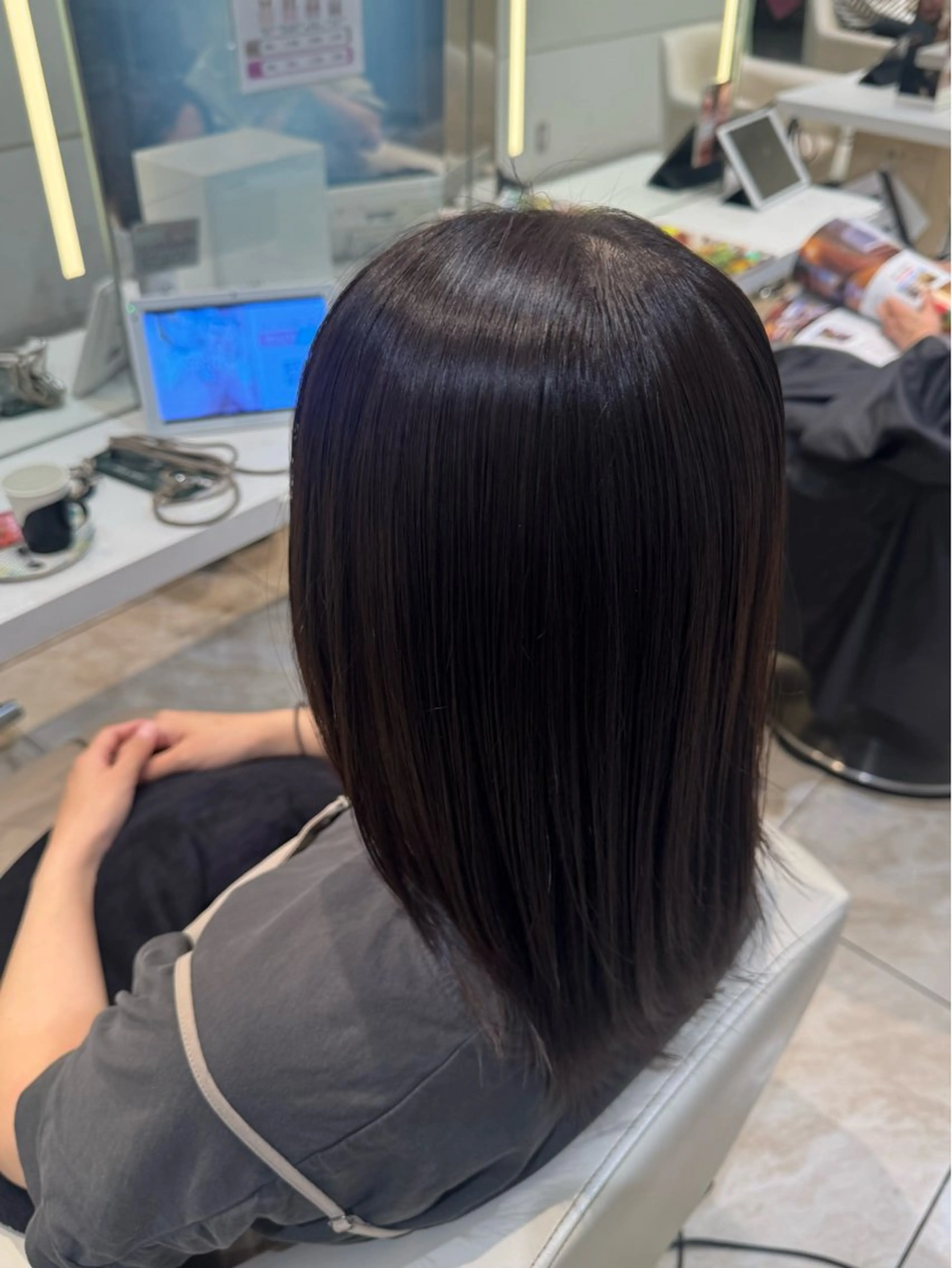 ロング カラー ボブ‪✂️ スパ🫧kurehaのヘアスタイル