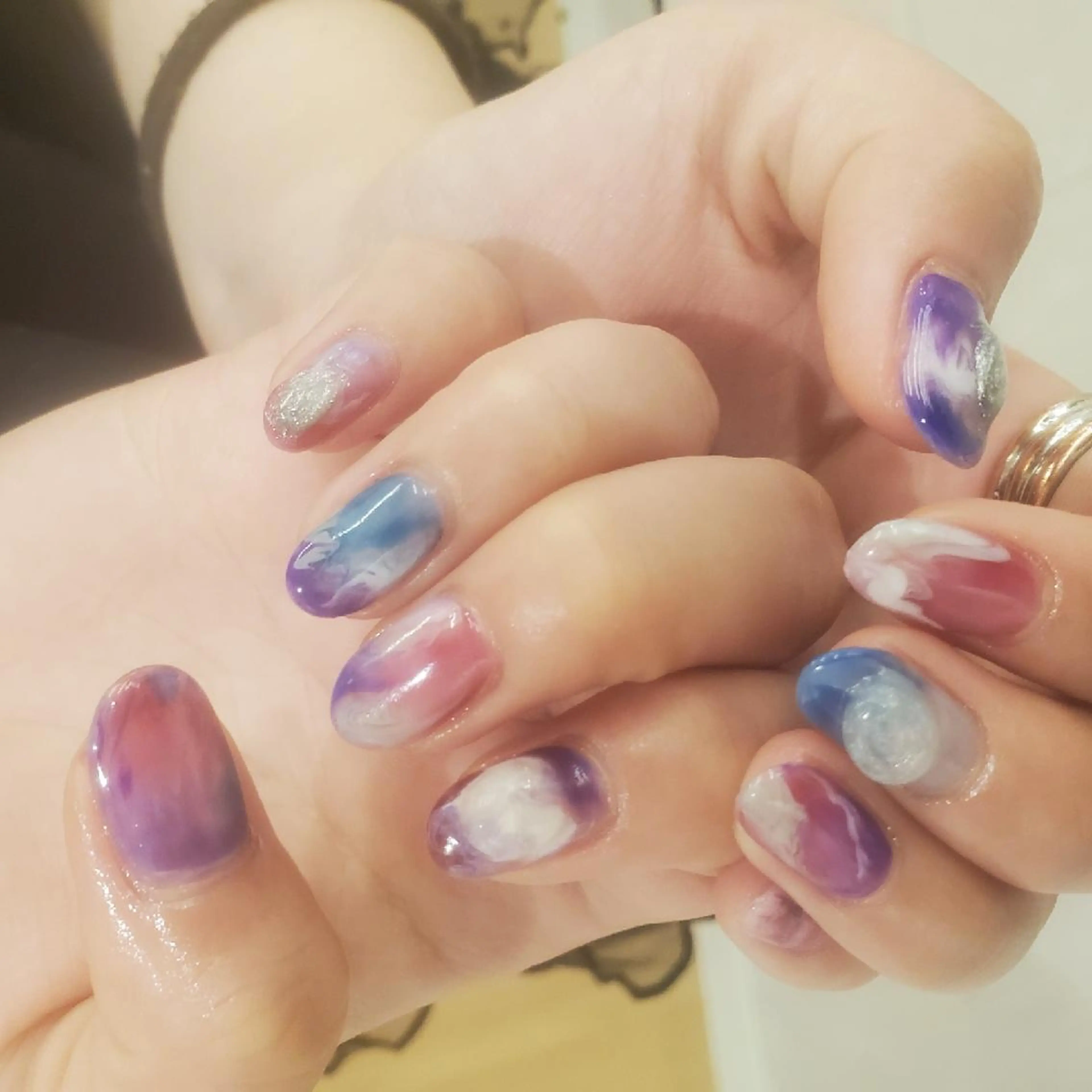 ネイル アートネイル クリアネイル ぷっくりネイル MOM  原宿店所属・MoM マムネイル原宿のネイルデザイン