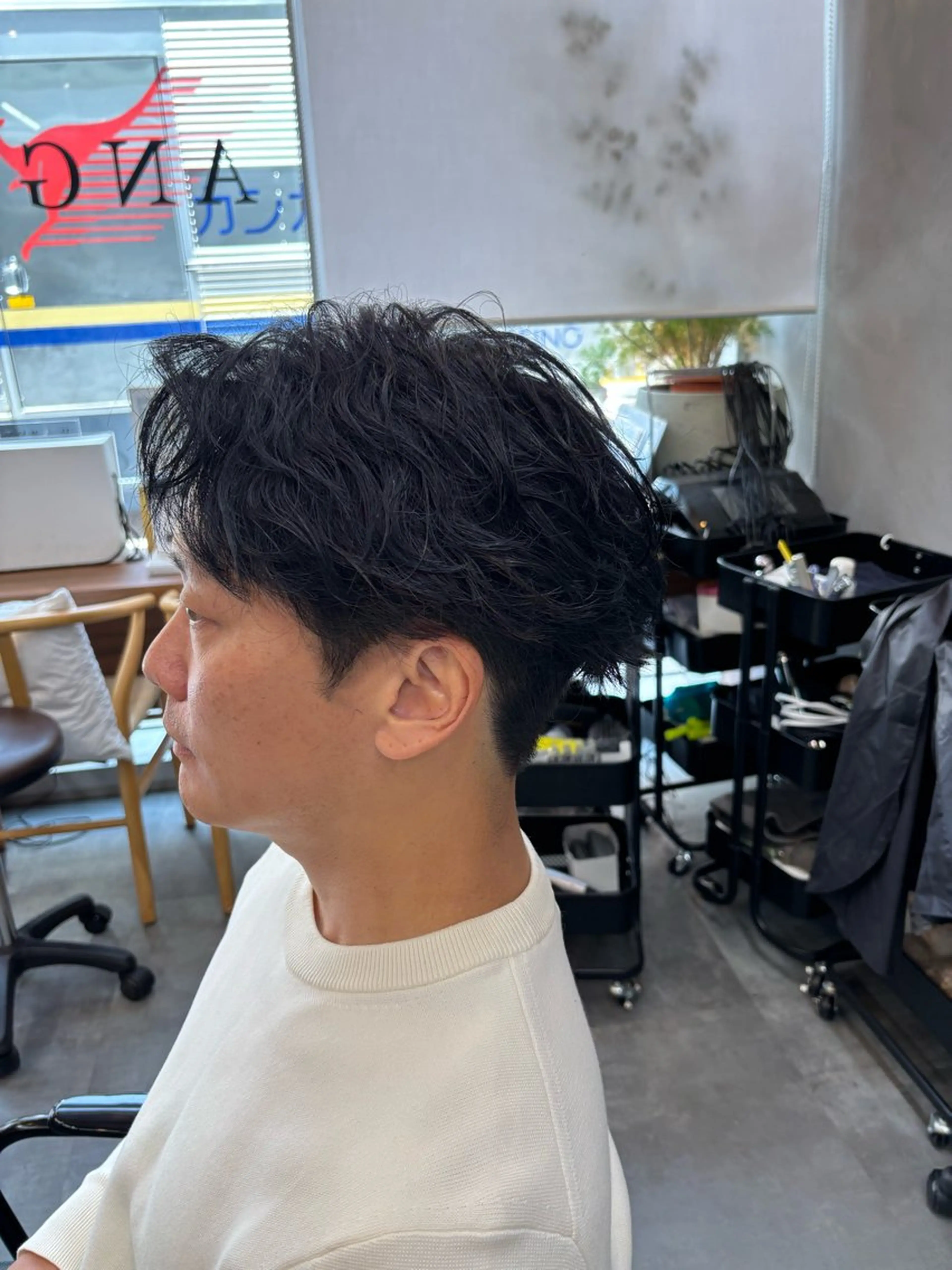 ショート メンズ カット パーマ 鹿児島 TSUBASAのヘアスタイル