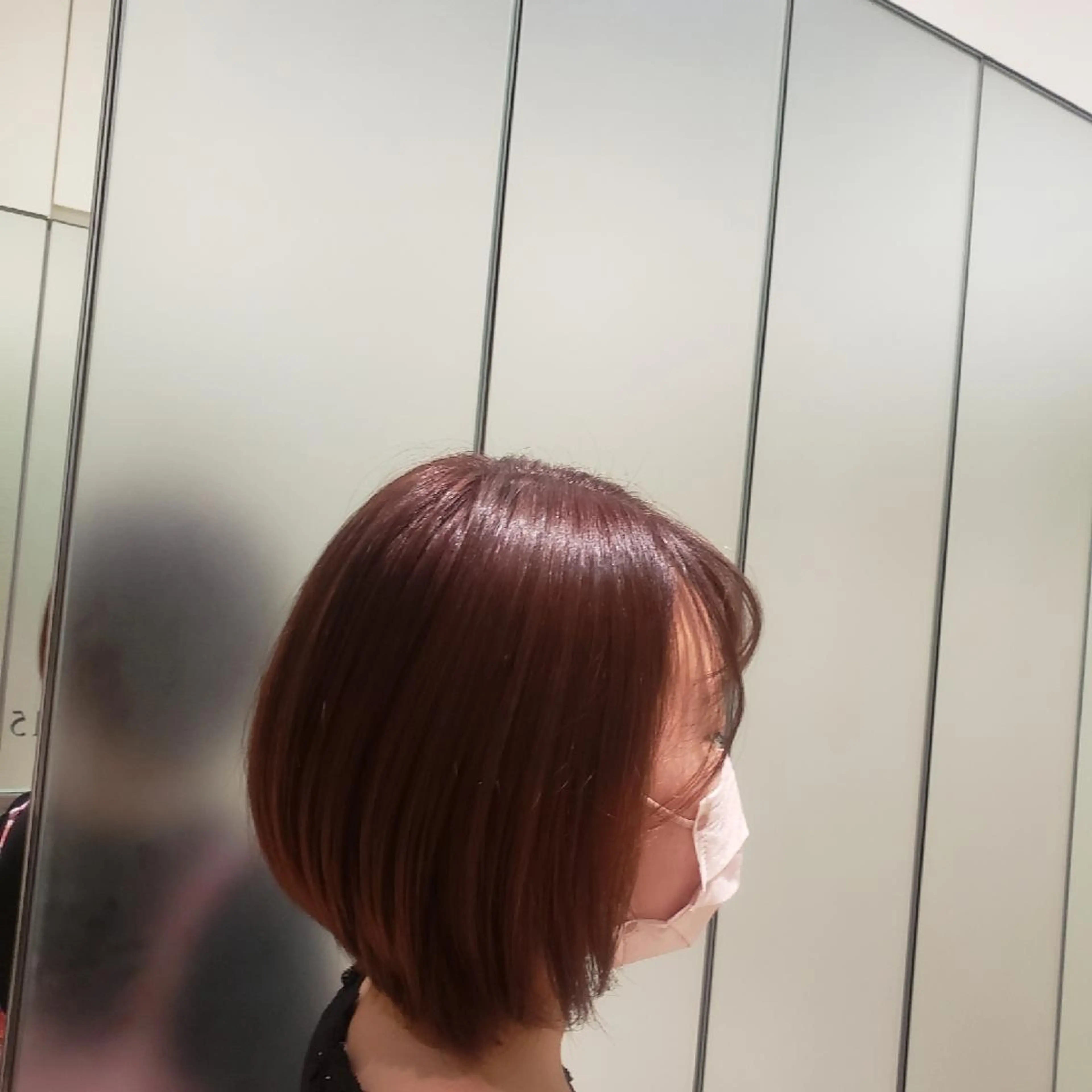 ショート カラー ピンクカラー ヘアカラー JEAN CLAUDE BIGUINE 横浜ベイクォーター店所属・Koharu 髪質改善カラーのヘアスタイル