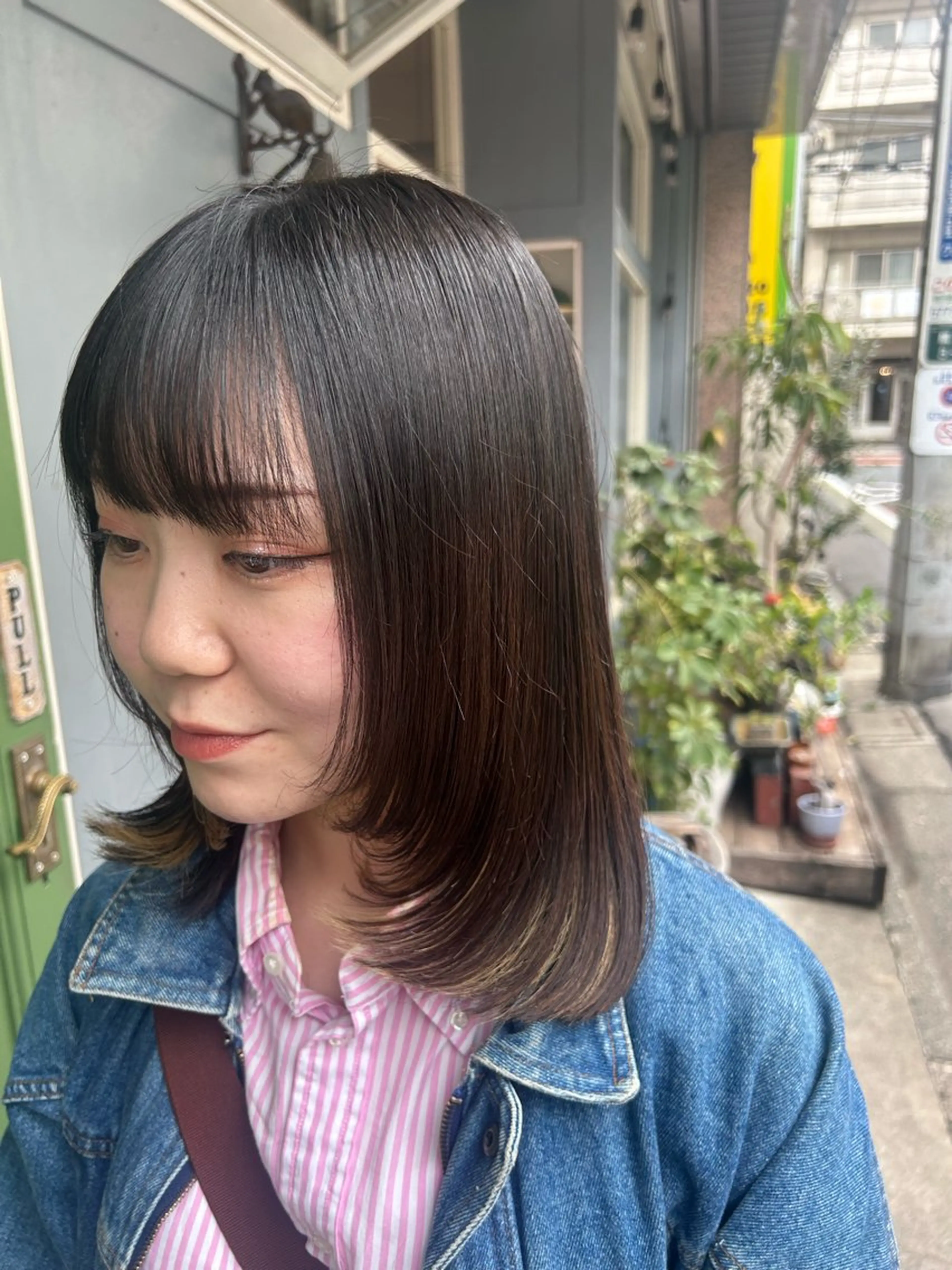 ミディアム レイヤーカット カット 清水千優/パーマ/透 明感カラー/メンズのヘアスタイル