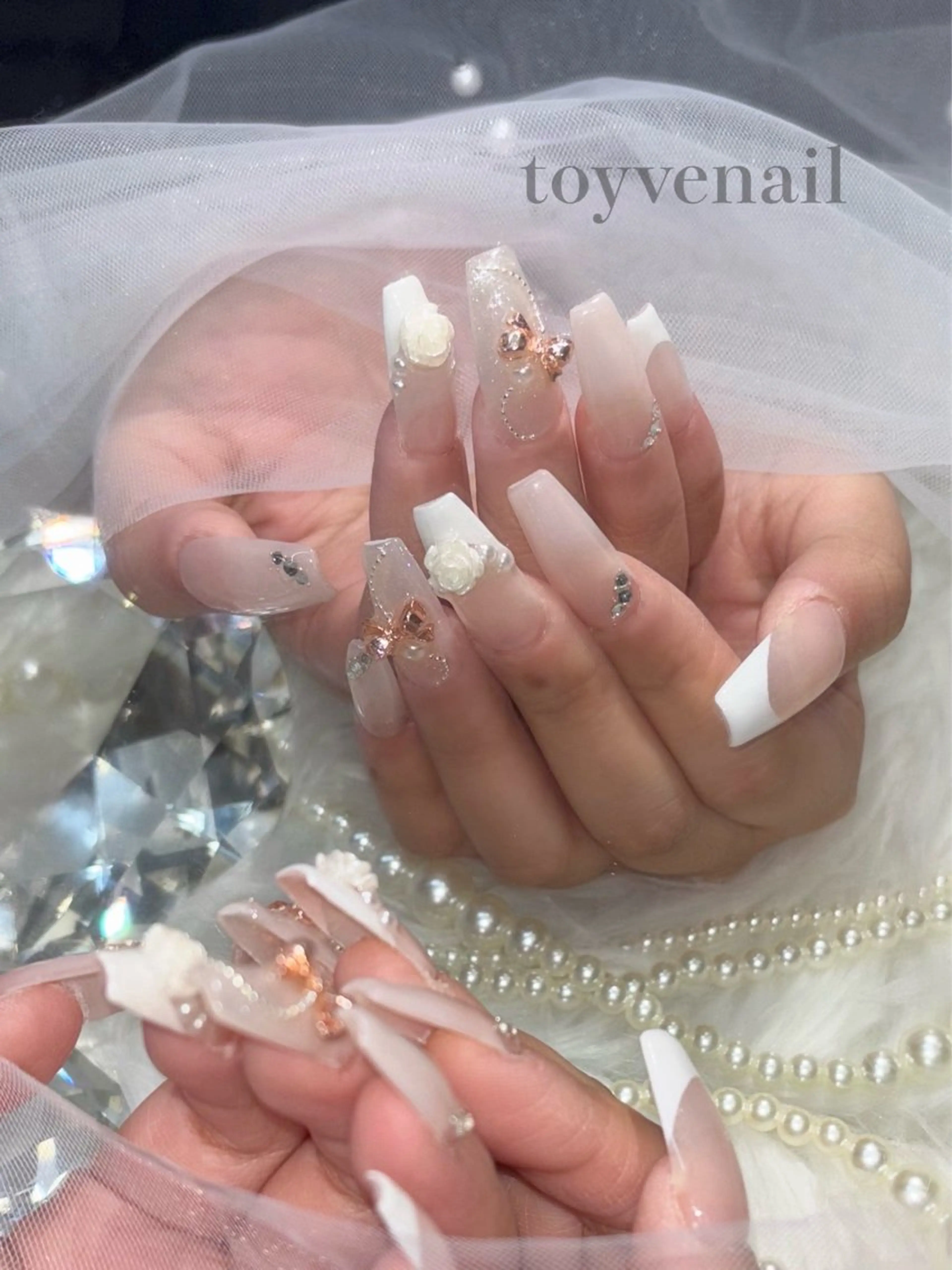 〈kotone限定❗️〉長さ出し10本＋スタッフお任せ簡単アート込デザイン✨※オフありの写真