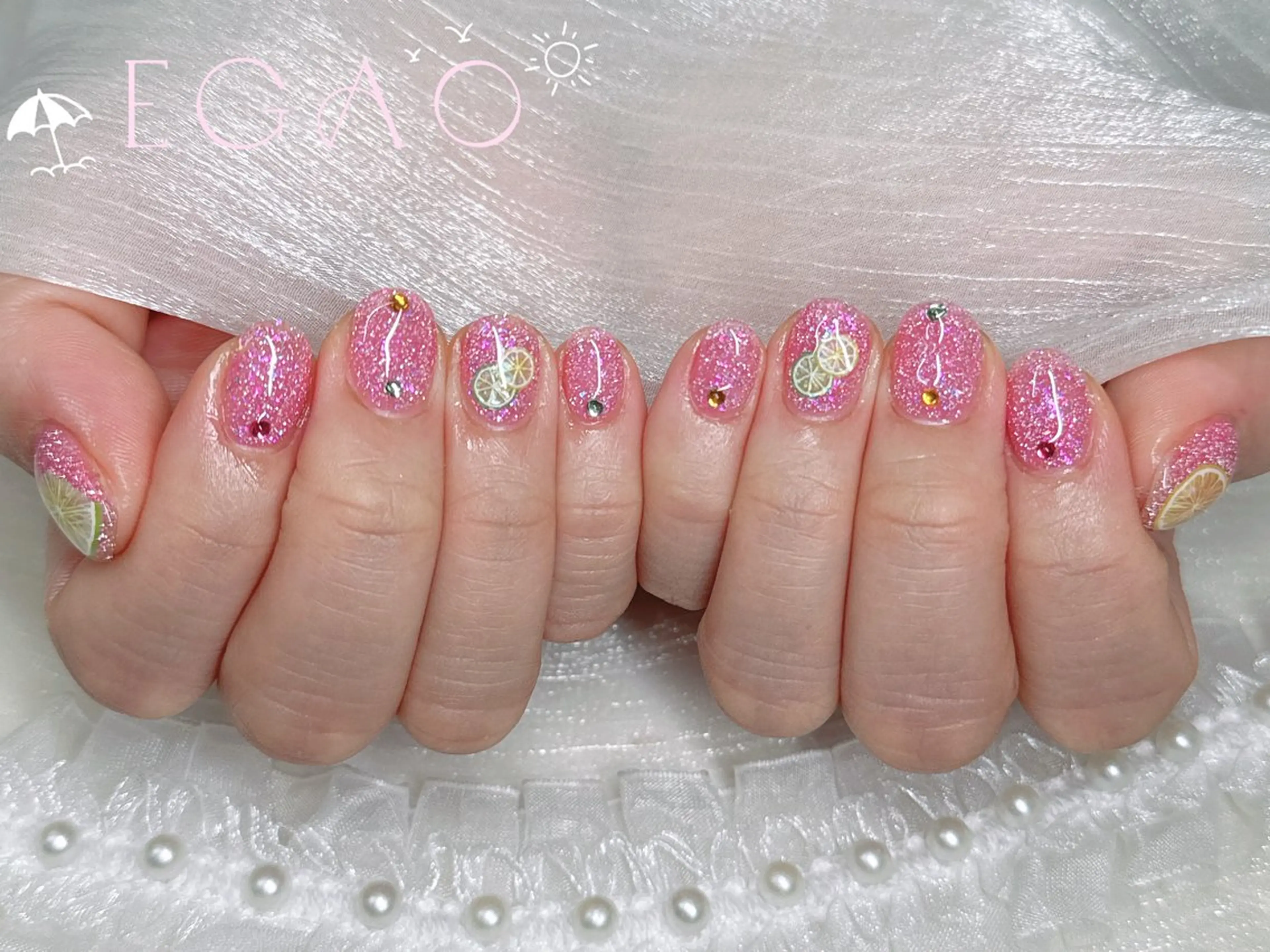 ネイル アートネイル フットネイル フレンチネイル ジェルネイル グラデーション ハンドネイル Egao Nail Salonのネイルデザイン