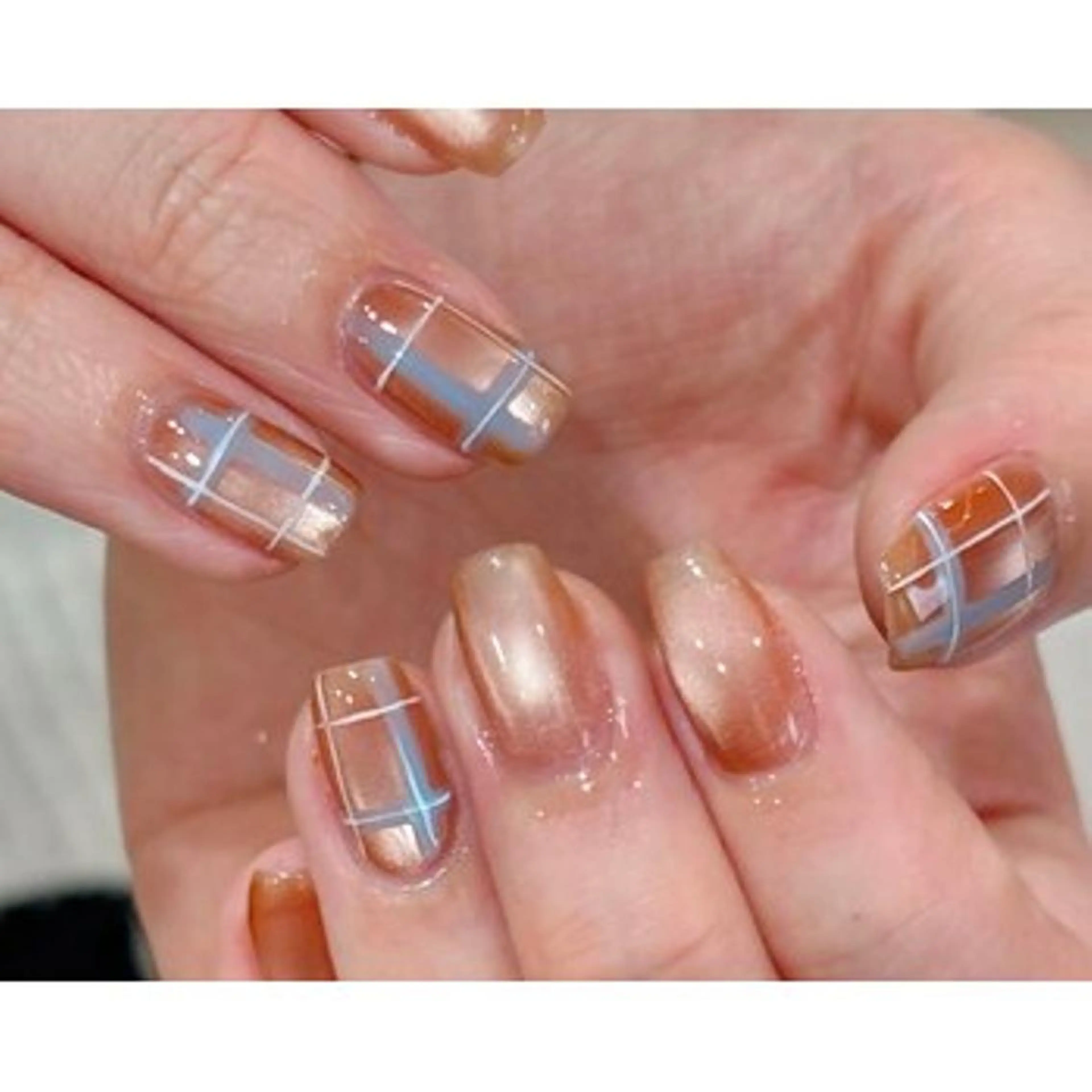 ネイル 氷ネイル・うるうるネイル 春ネイル パラジェル認定サロン N°nail 立川のネイルデザイン